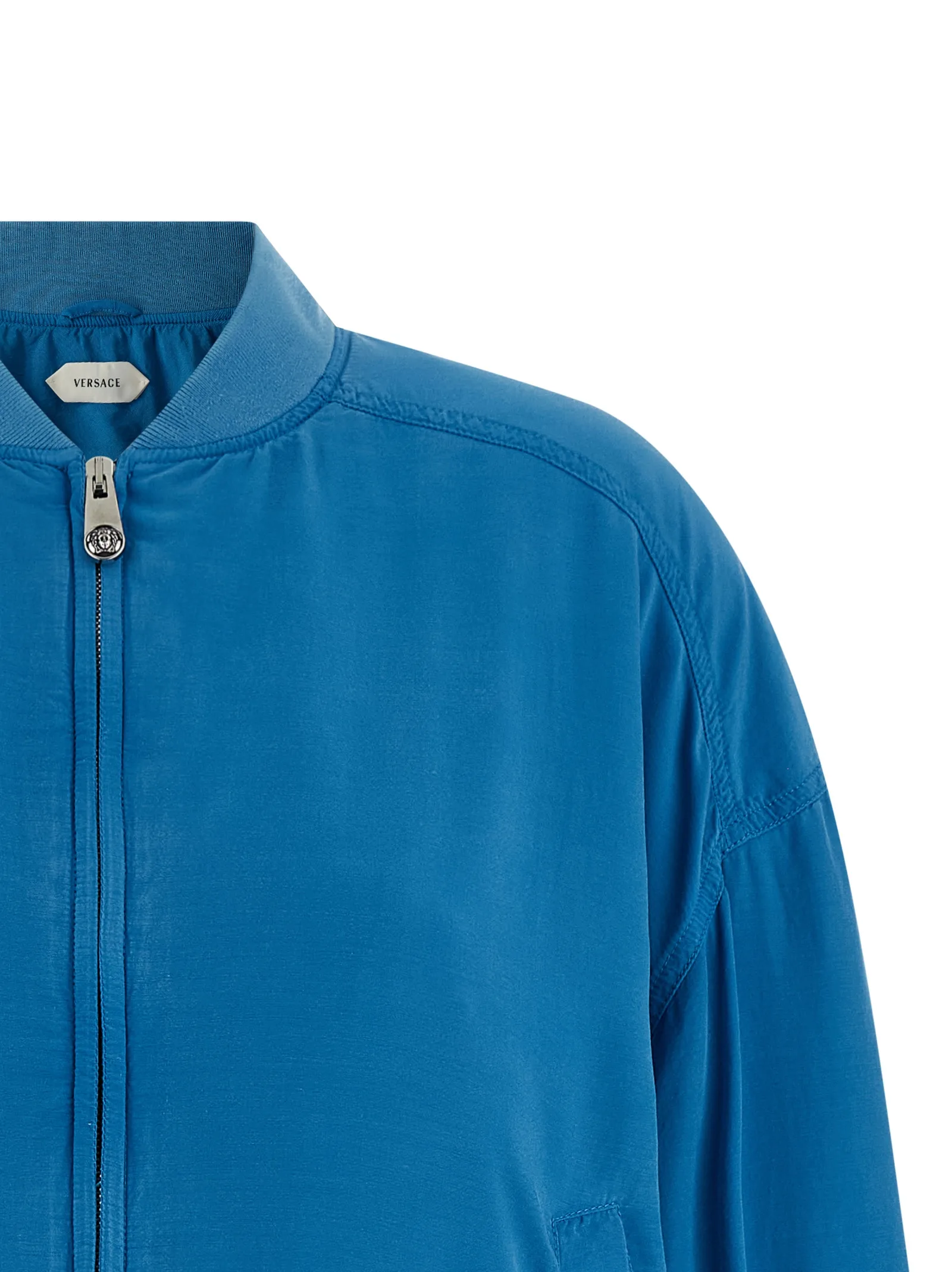 Blue Silk Bomber - Image 3