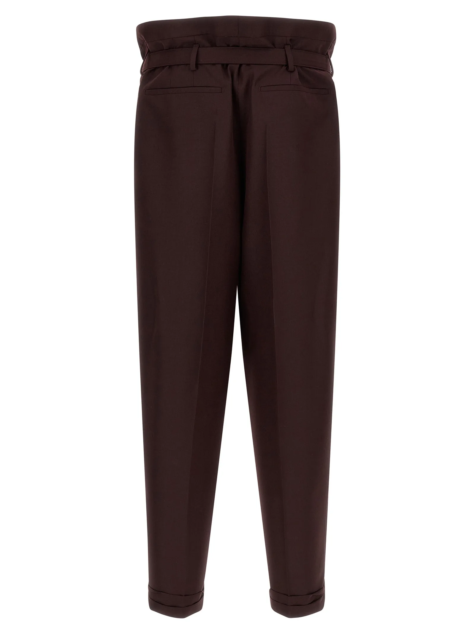 Purple Wool Casual Pants - Image 2