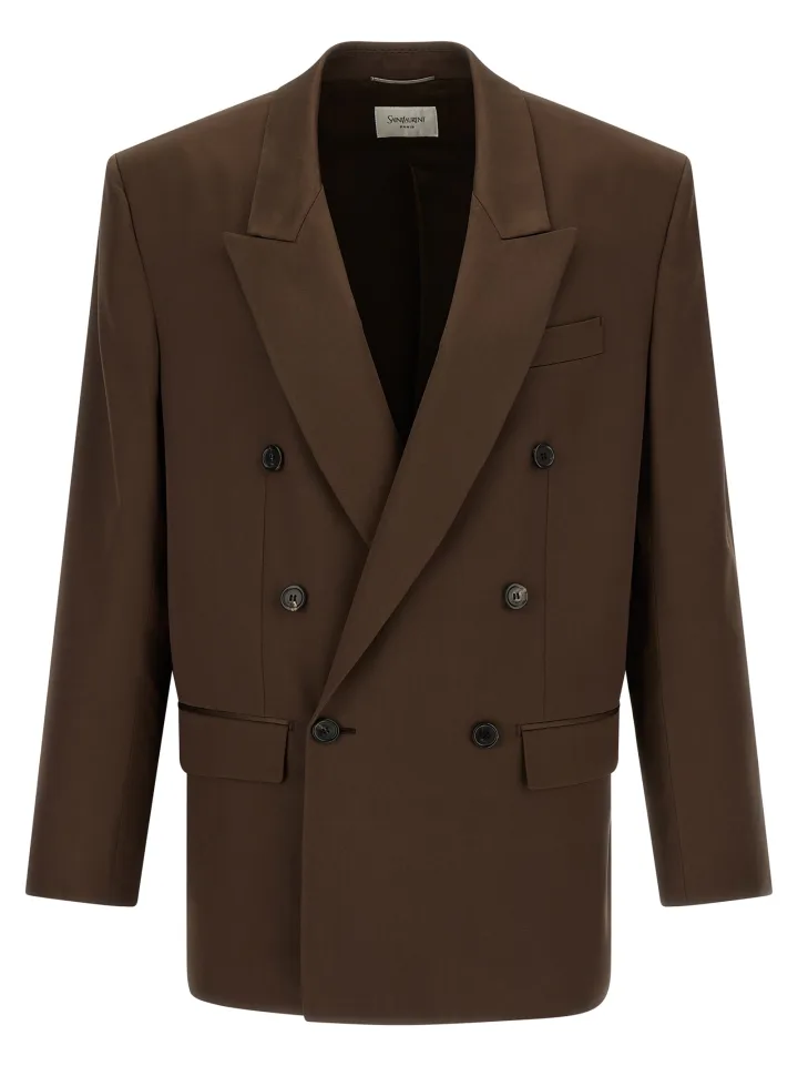 Brown Silk Blazer