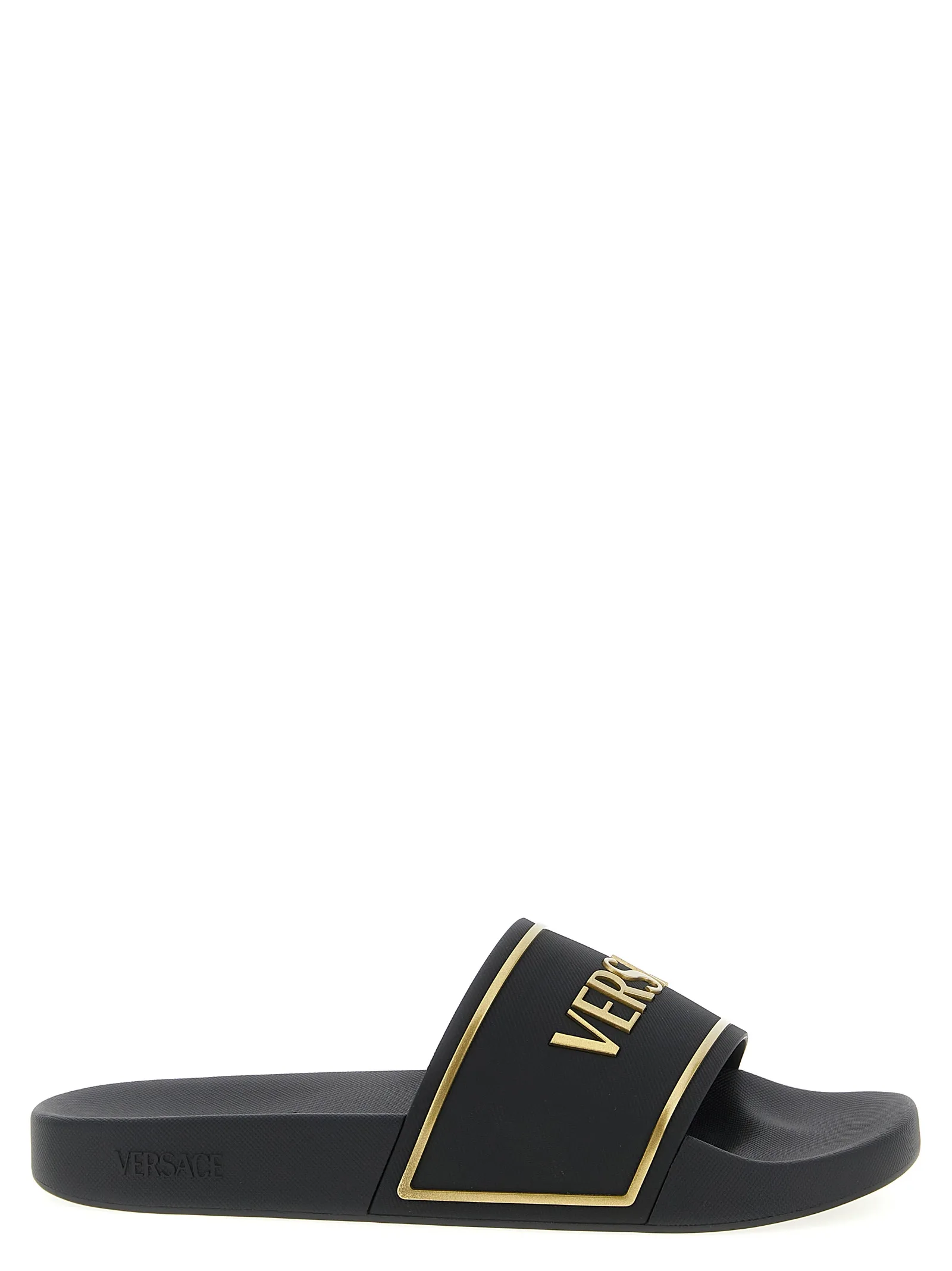 Black Polyurethane Slides