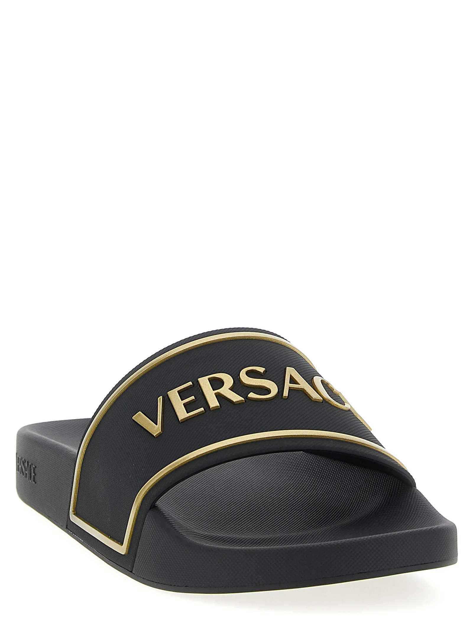 Black Polyurethane Slides - Image 2