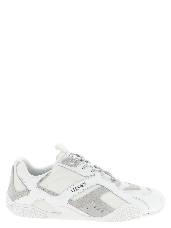 White Calfskin Athletic Sneakers