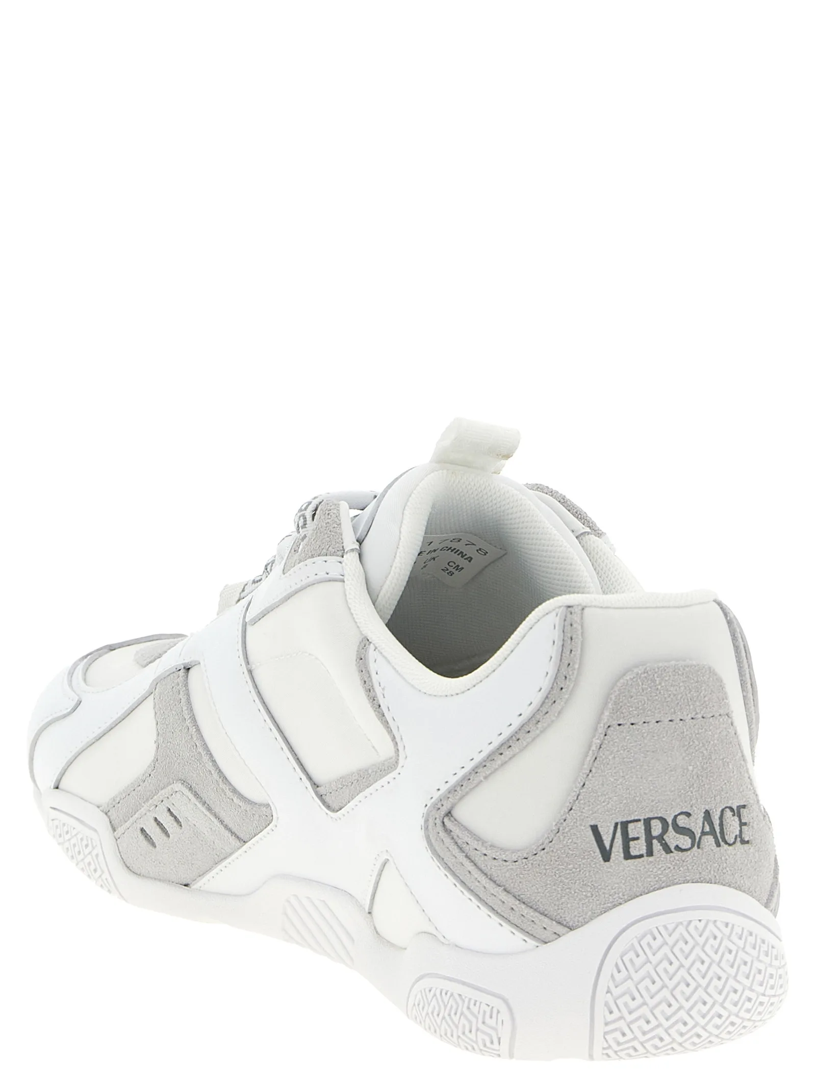 White Calfskin Athletic Sneakers - Image 3