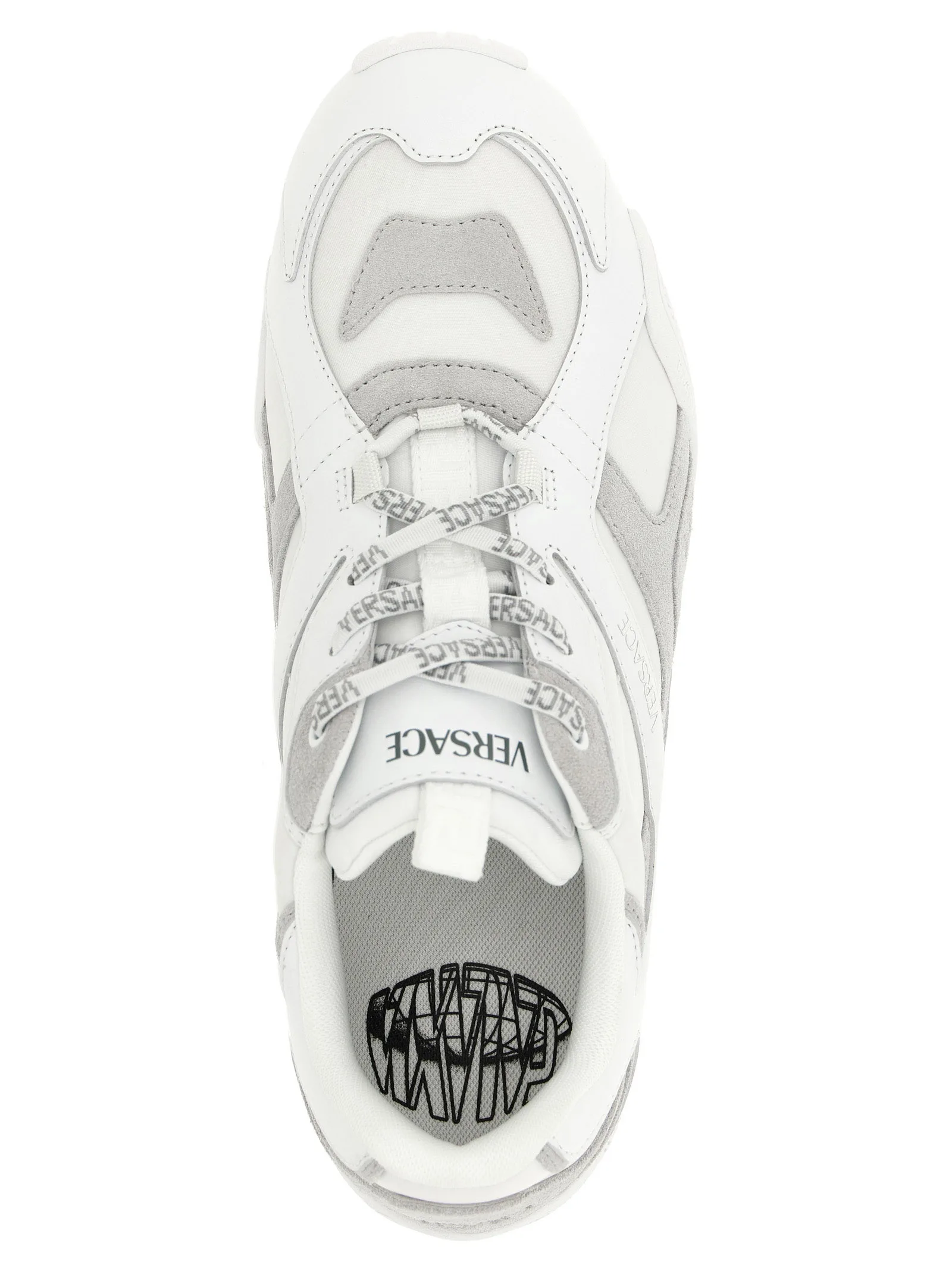 White Calfskin Athletic Sneakers - Image 4