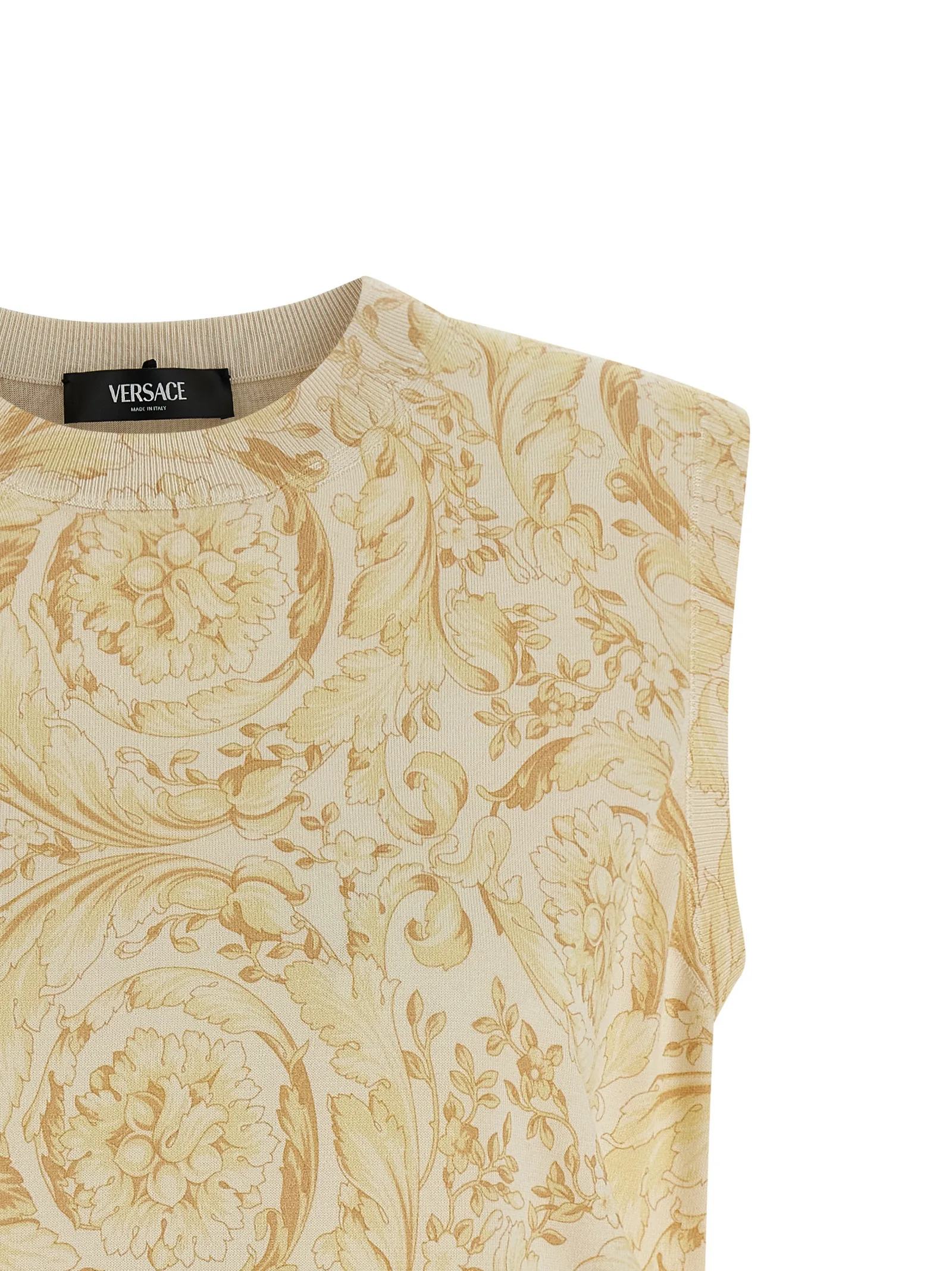 Multicolor Silk Sleeveless Jacket - Image 3