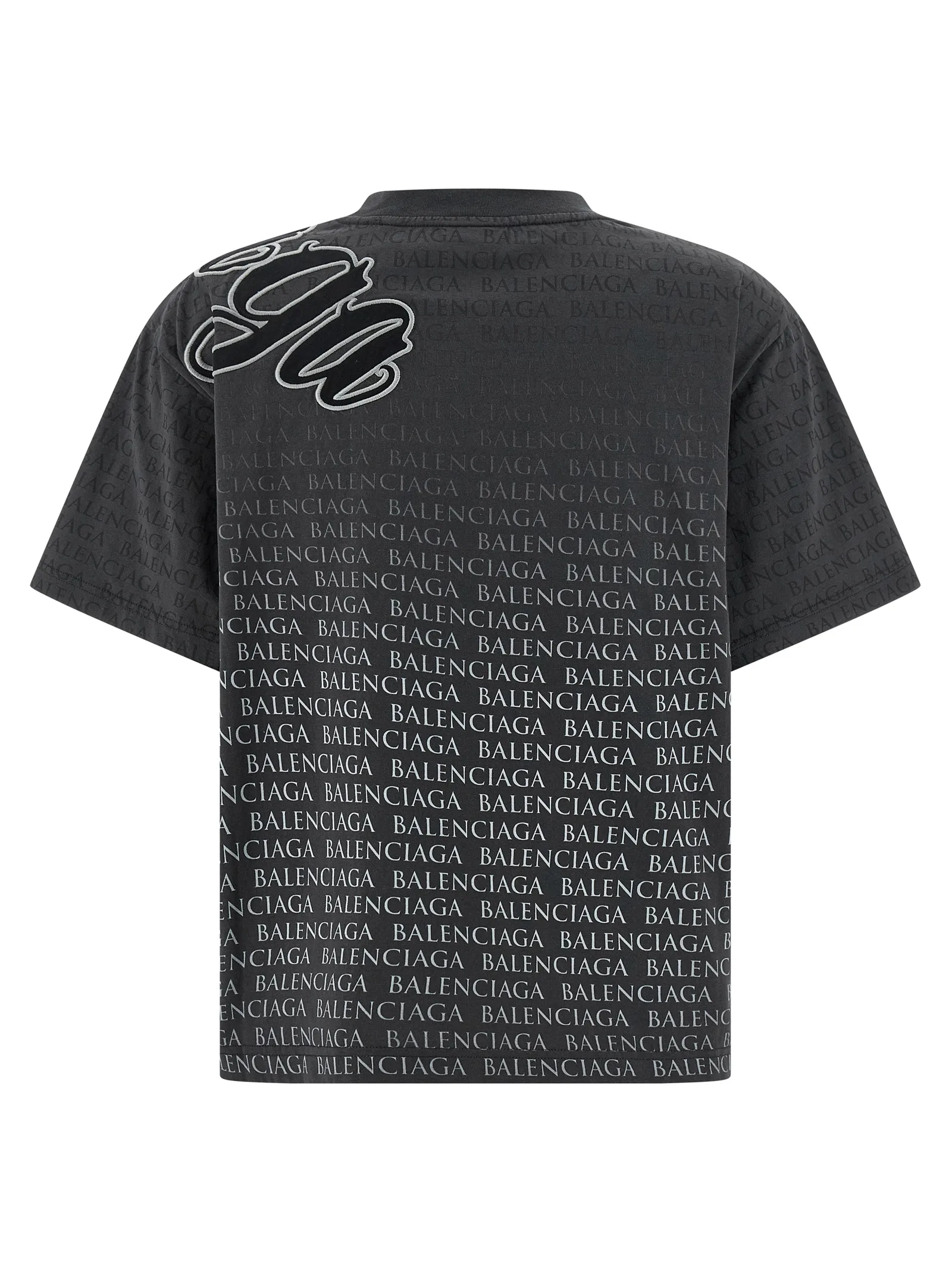 Black Cotton T-Shirt - Image 2