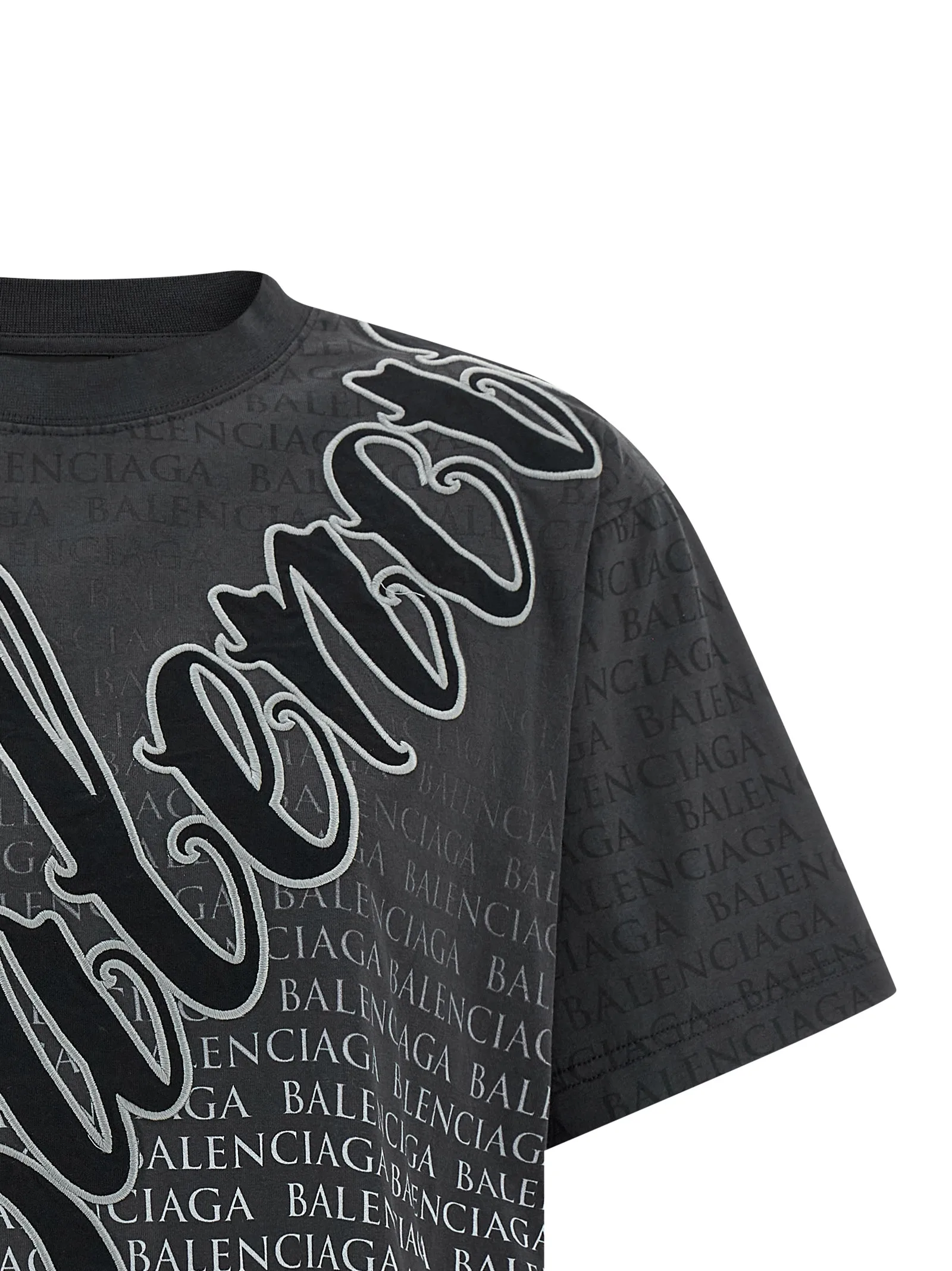 Black Cotton T-Shirt - Image 3