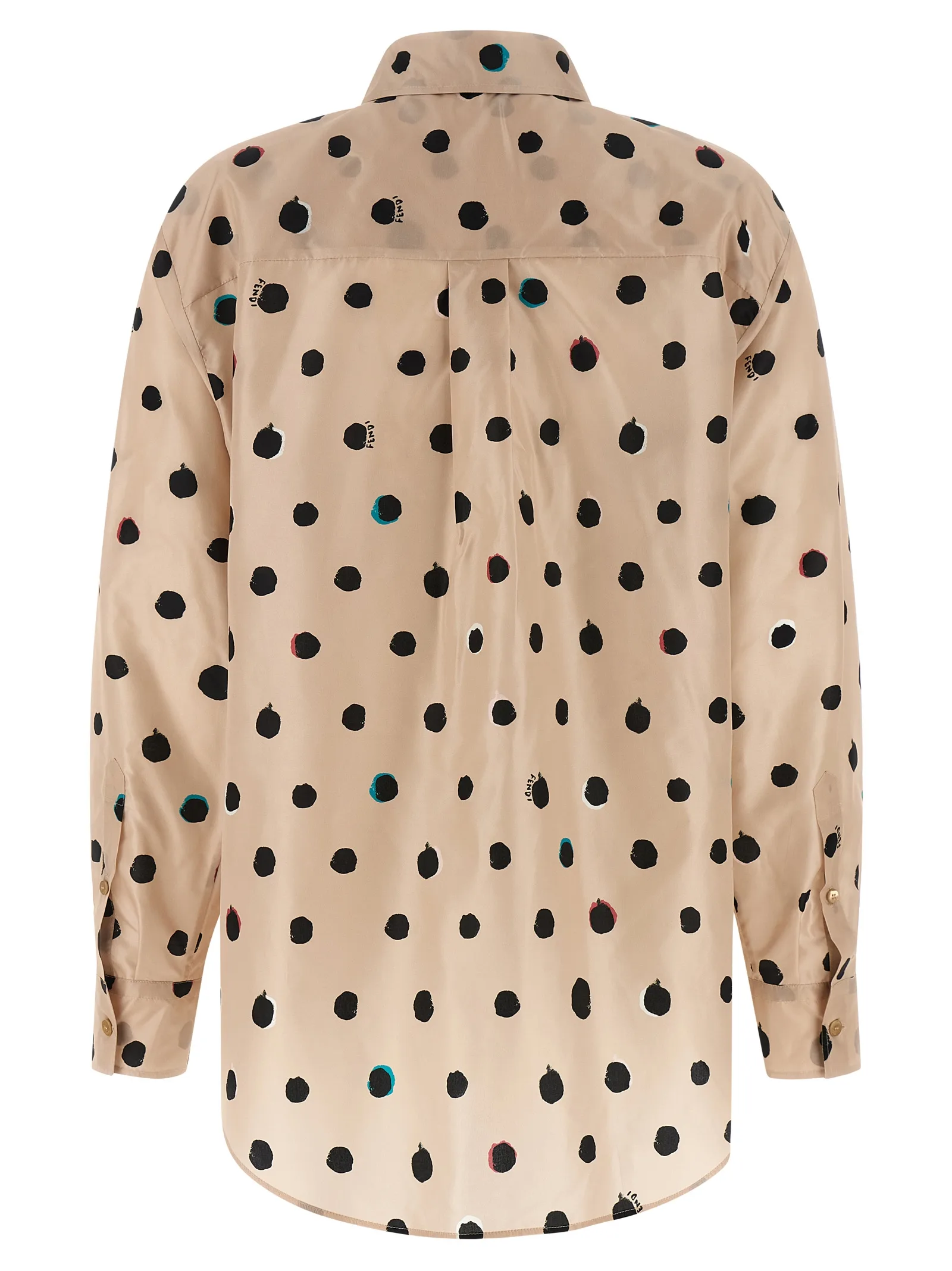 Multicolor Silk Blouse — Pink - Image 2