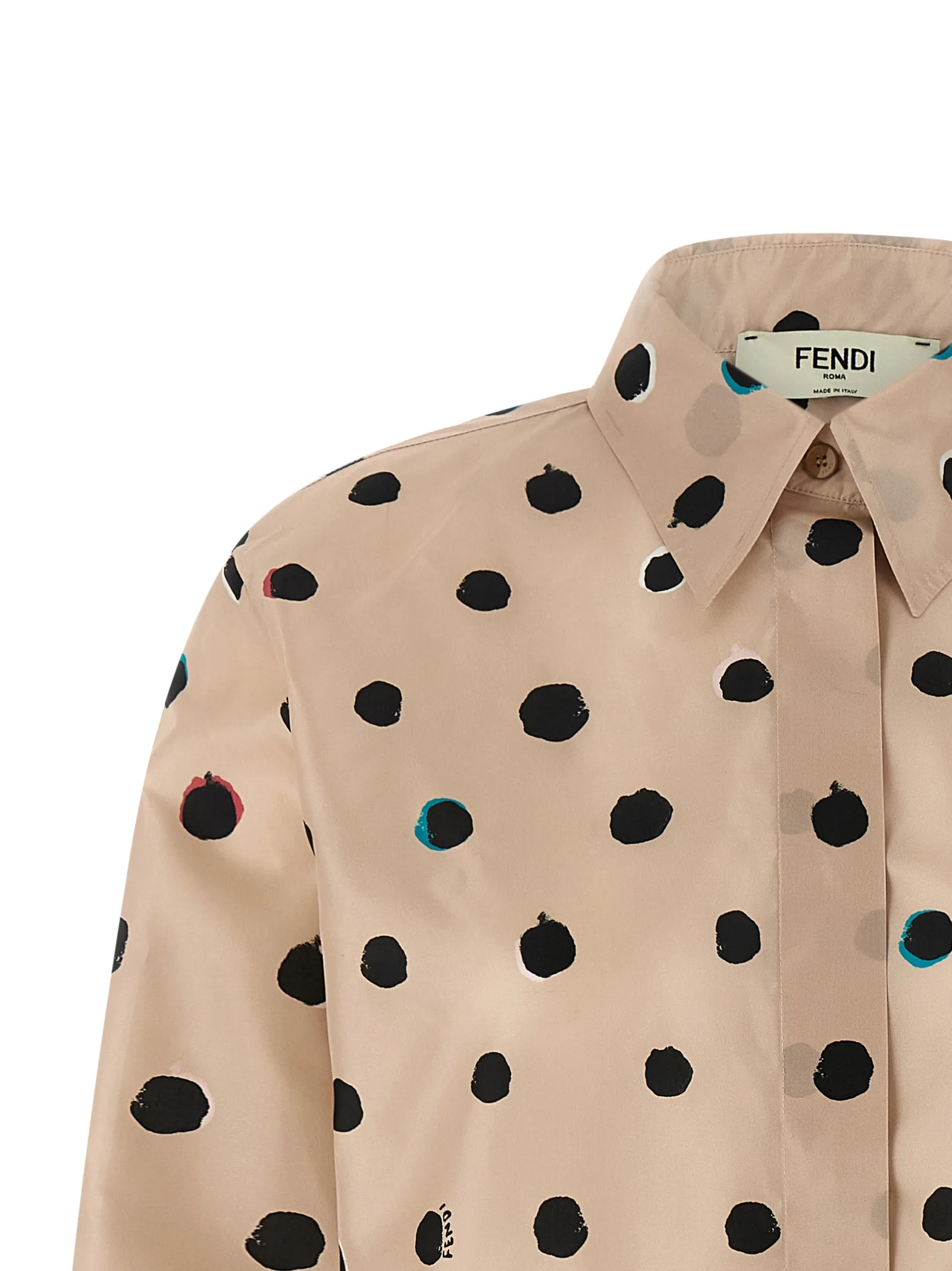 Multicolor Silk Blouse — Pink - Image 3