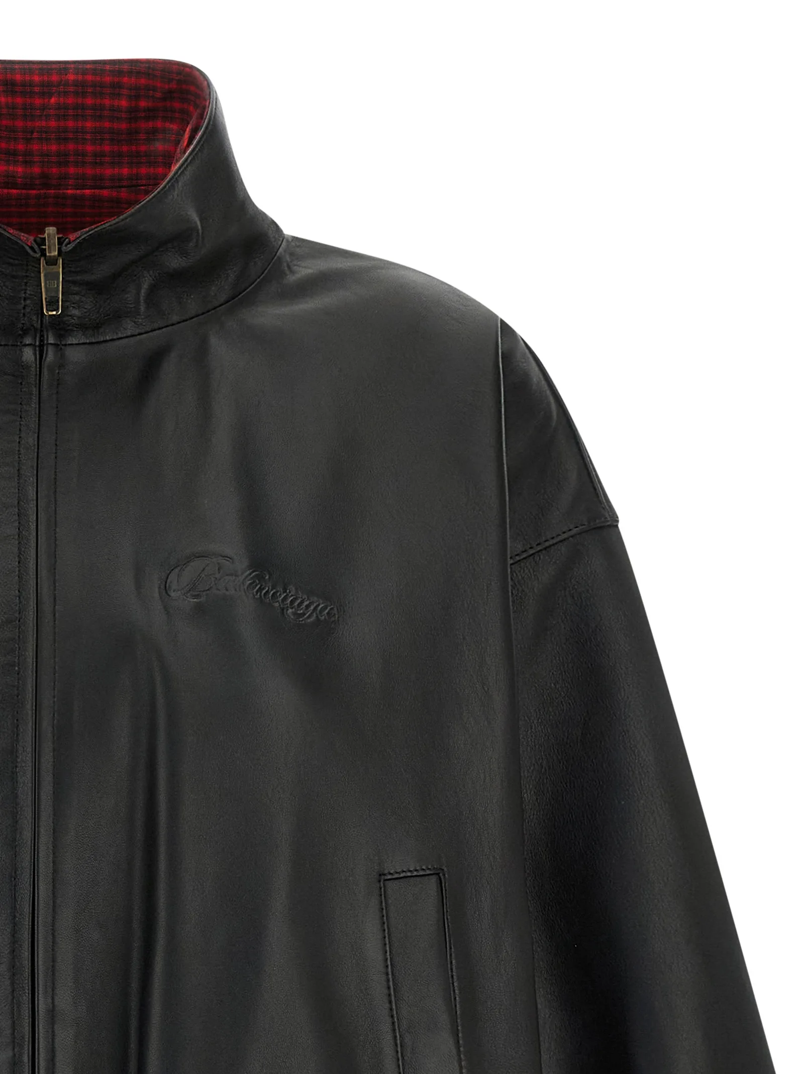 Black Lamb Leather Leather Jacket - Image 4