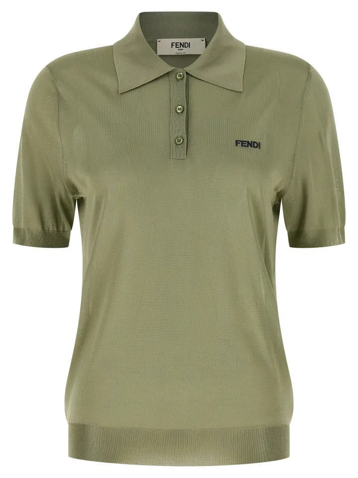Bicolor Viscose Polo Shirt