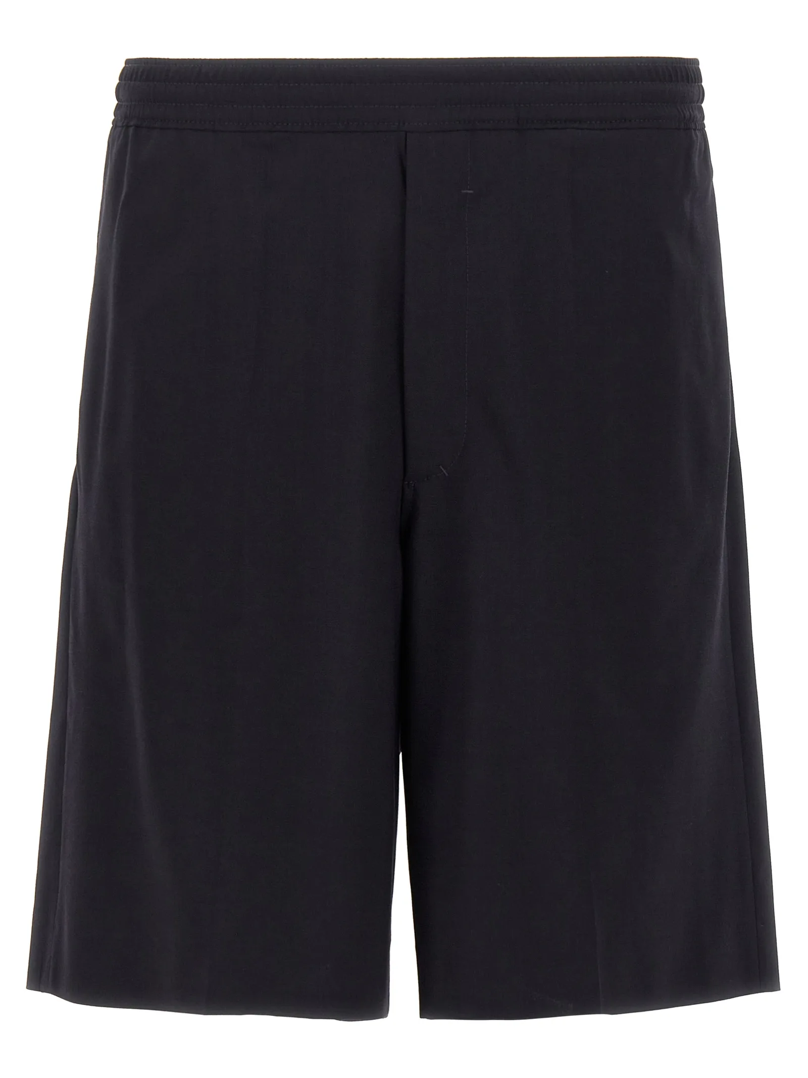 Blue Elastane Bermuda Shorts