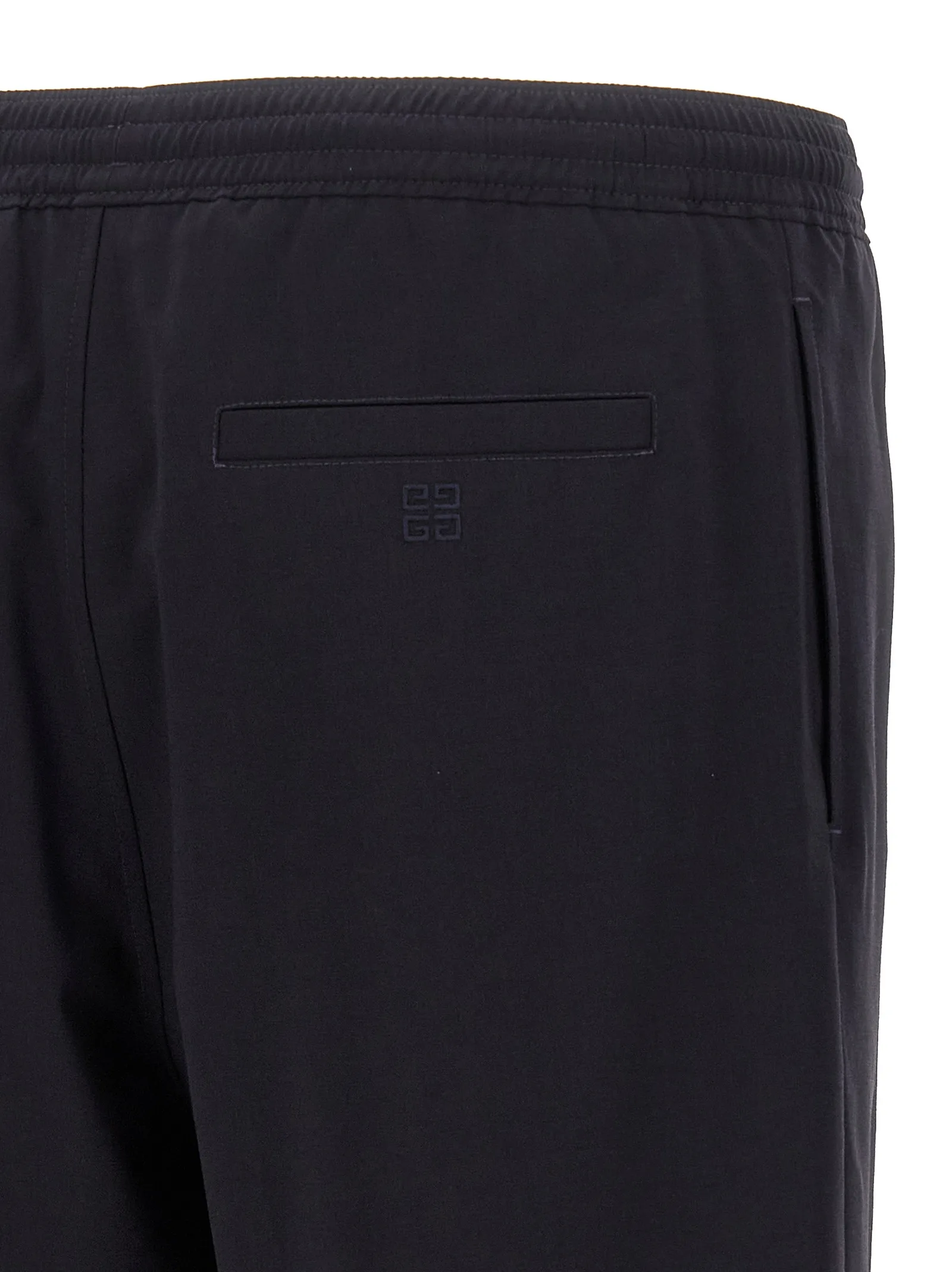 Blue Elastane Bermuda Shorts - Image 4