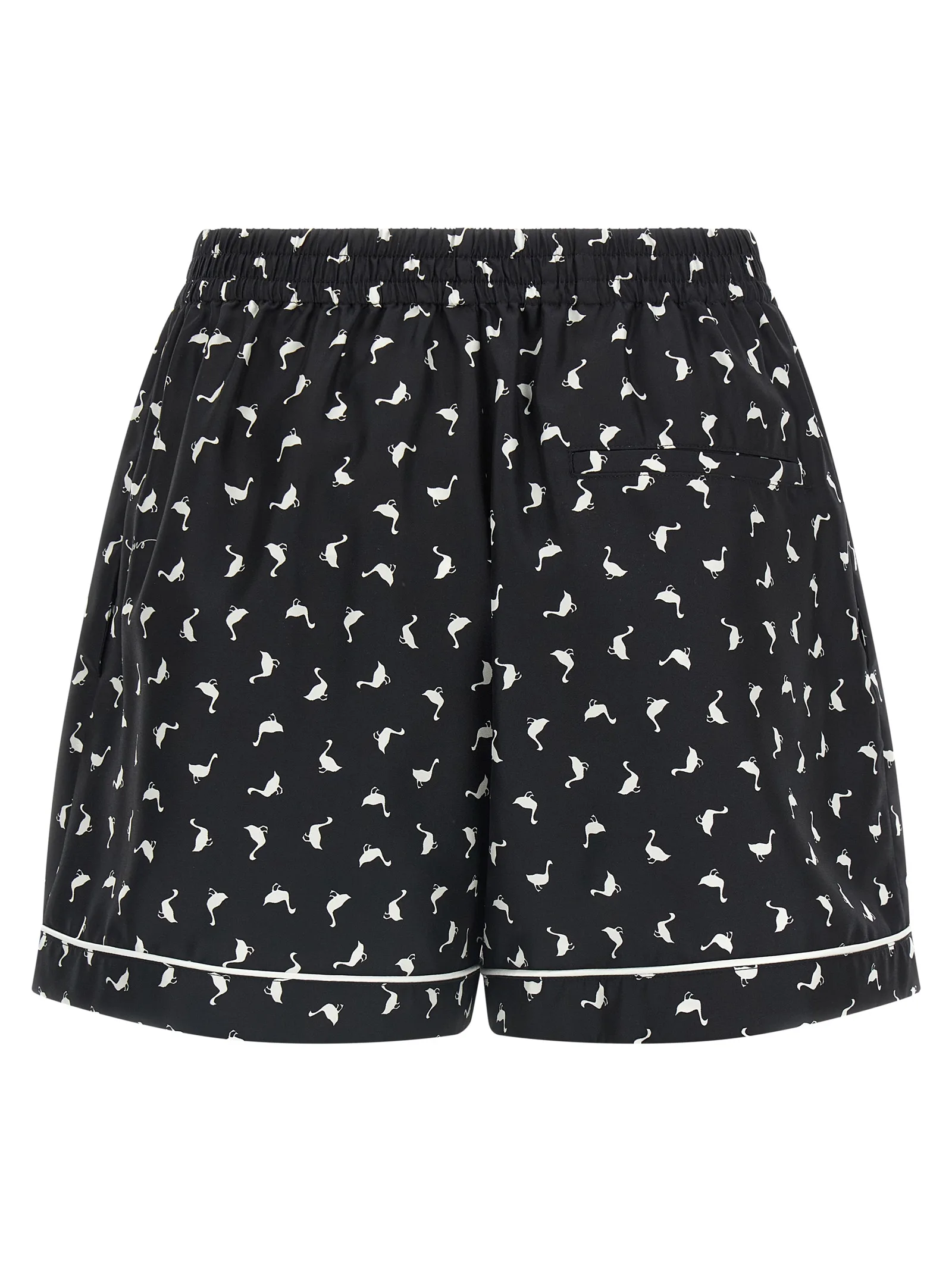 Bicolor Silk Bermuda Shorts - Image 2