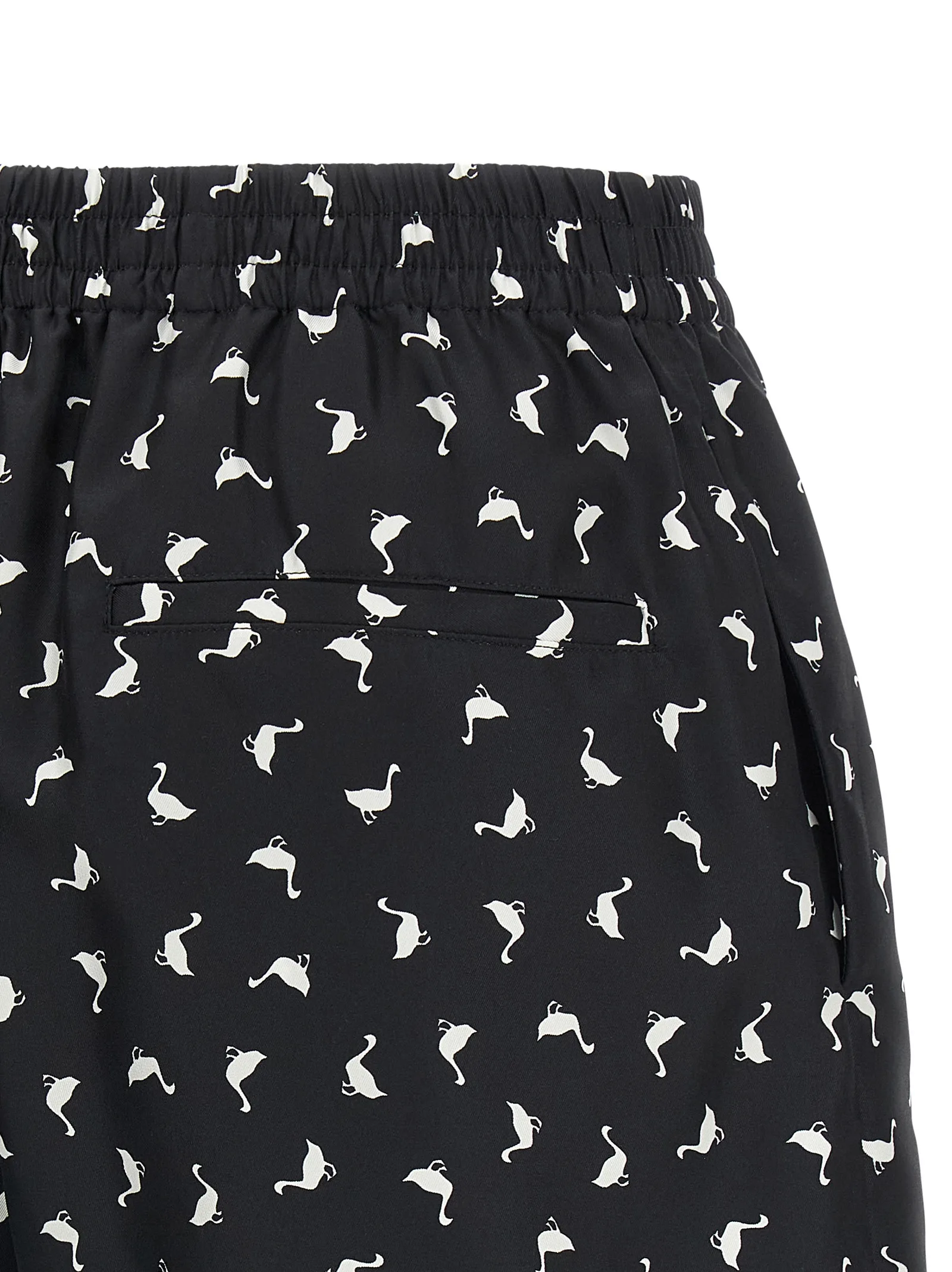Bicolor Silk Bermuda Shorts - Image 4