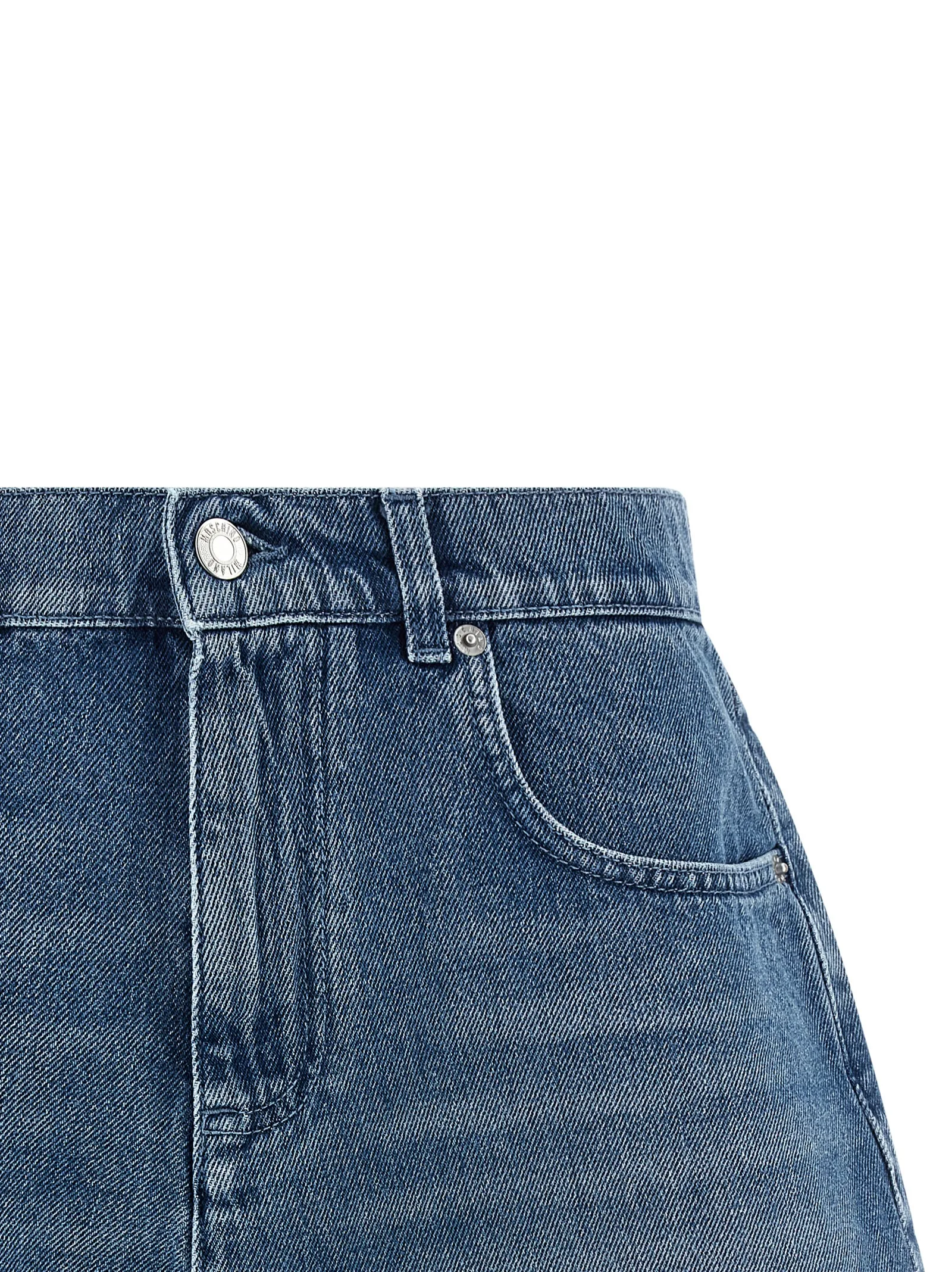 Blue Cotton Bermuda Shorts - Image 3