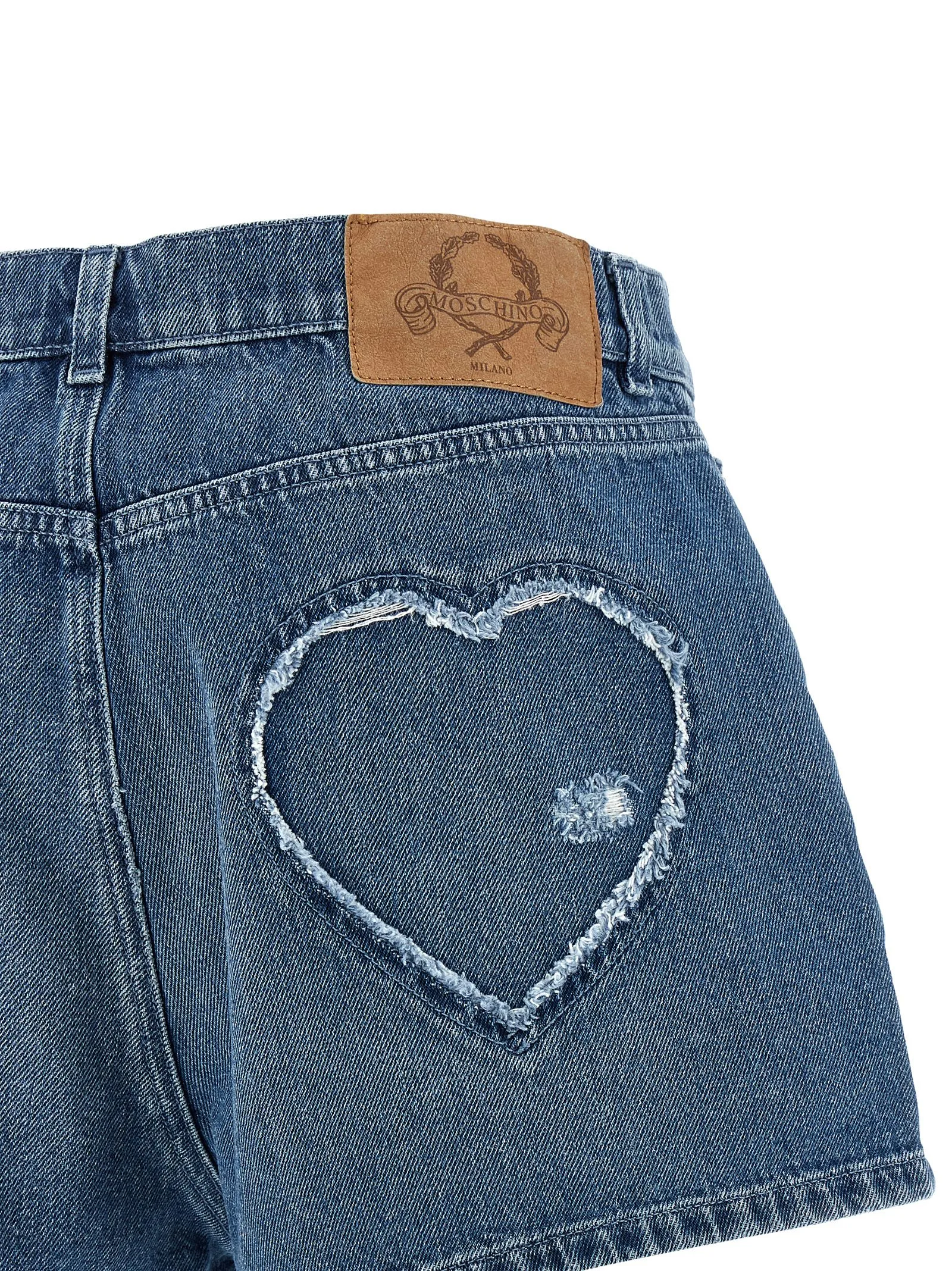 Blue Cotton Bermuda Shorts - Image 4