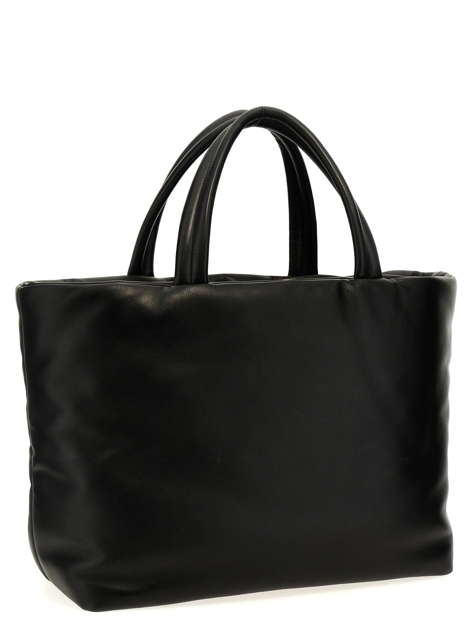 Black Lamb Leather Tote Bag - Image 2