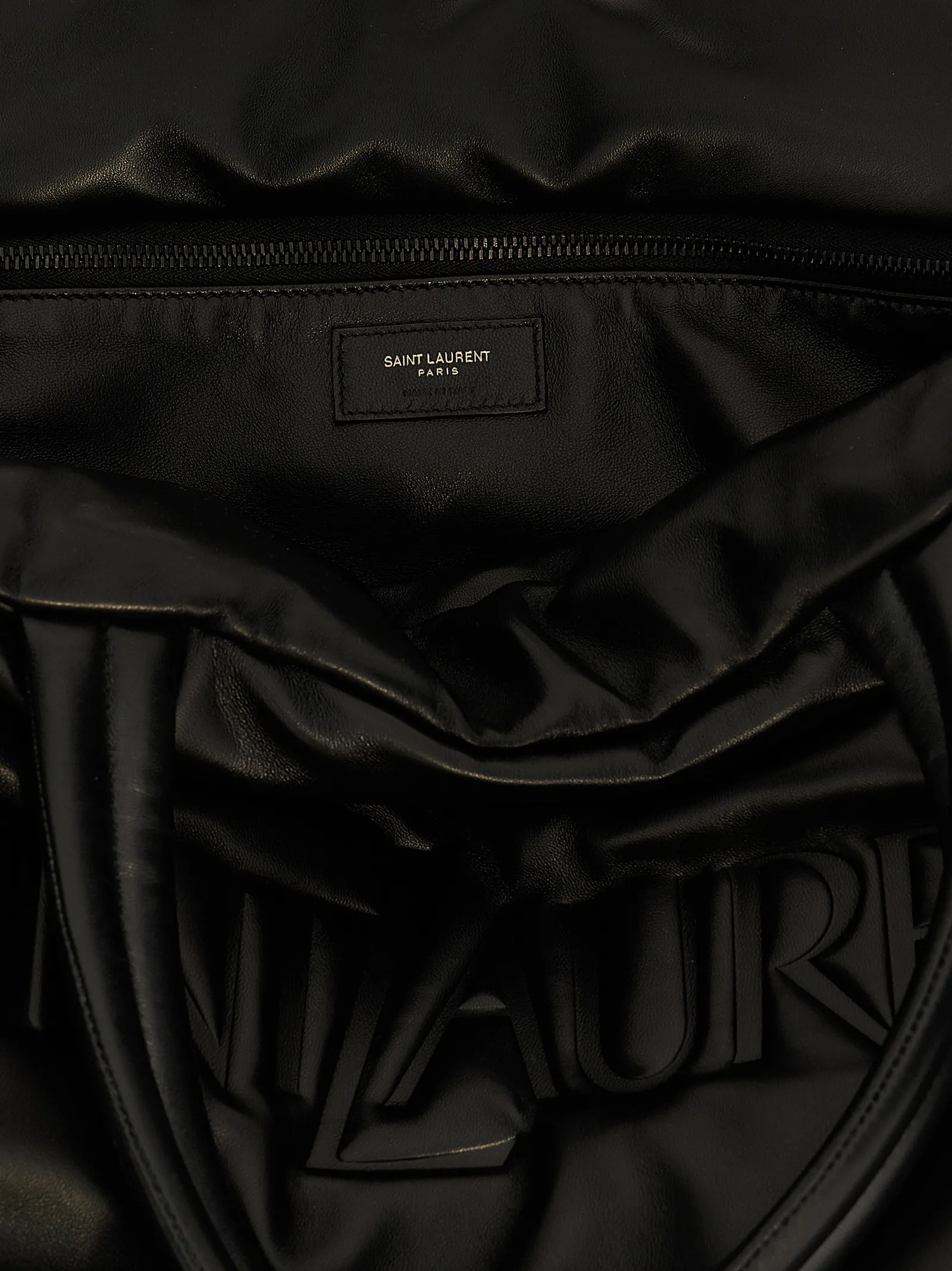 Black Lamb Leather Tote Bag - Image 4