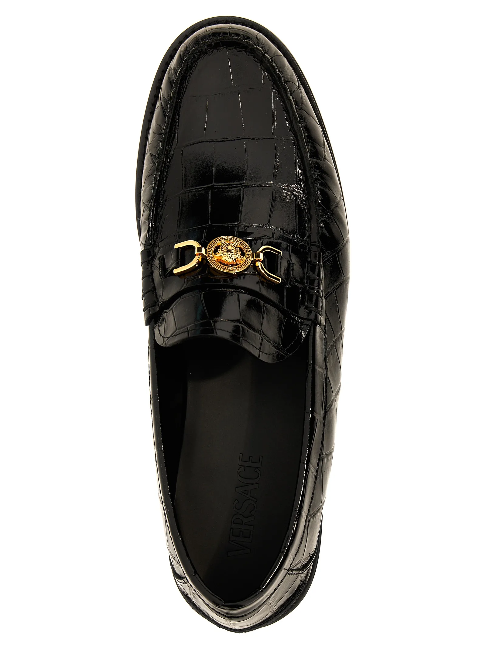 Black Velvet Leather Slip - On Loafers - Image 4