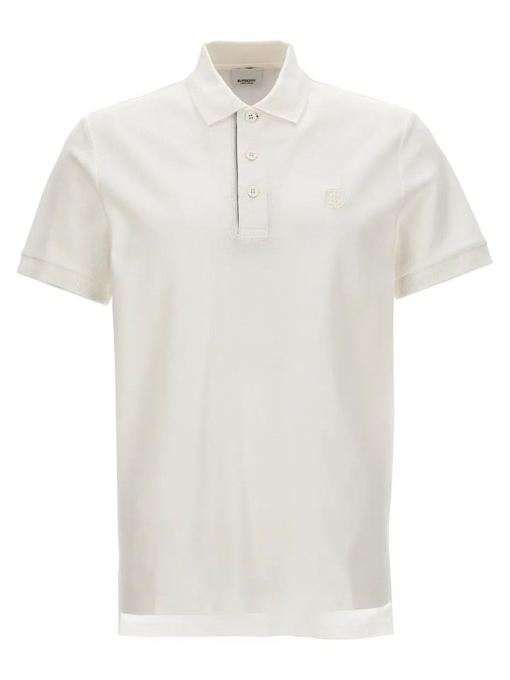 White Cotton Polo Shirt