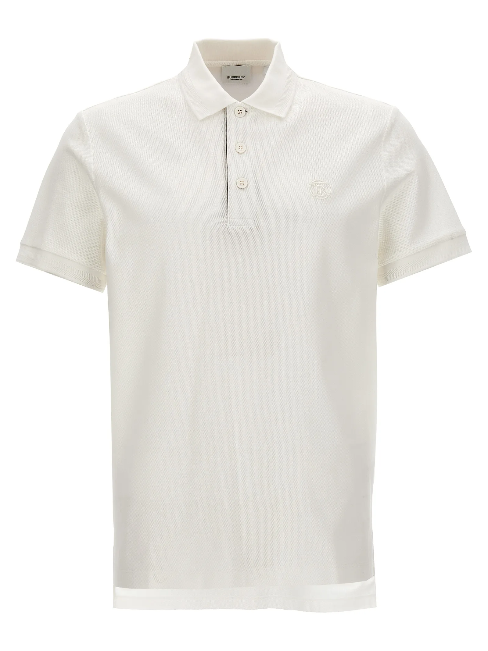 White Cotton Polo Shirt