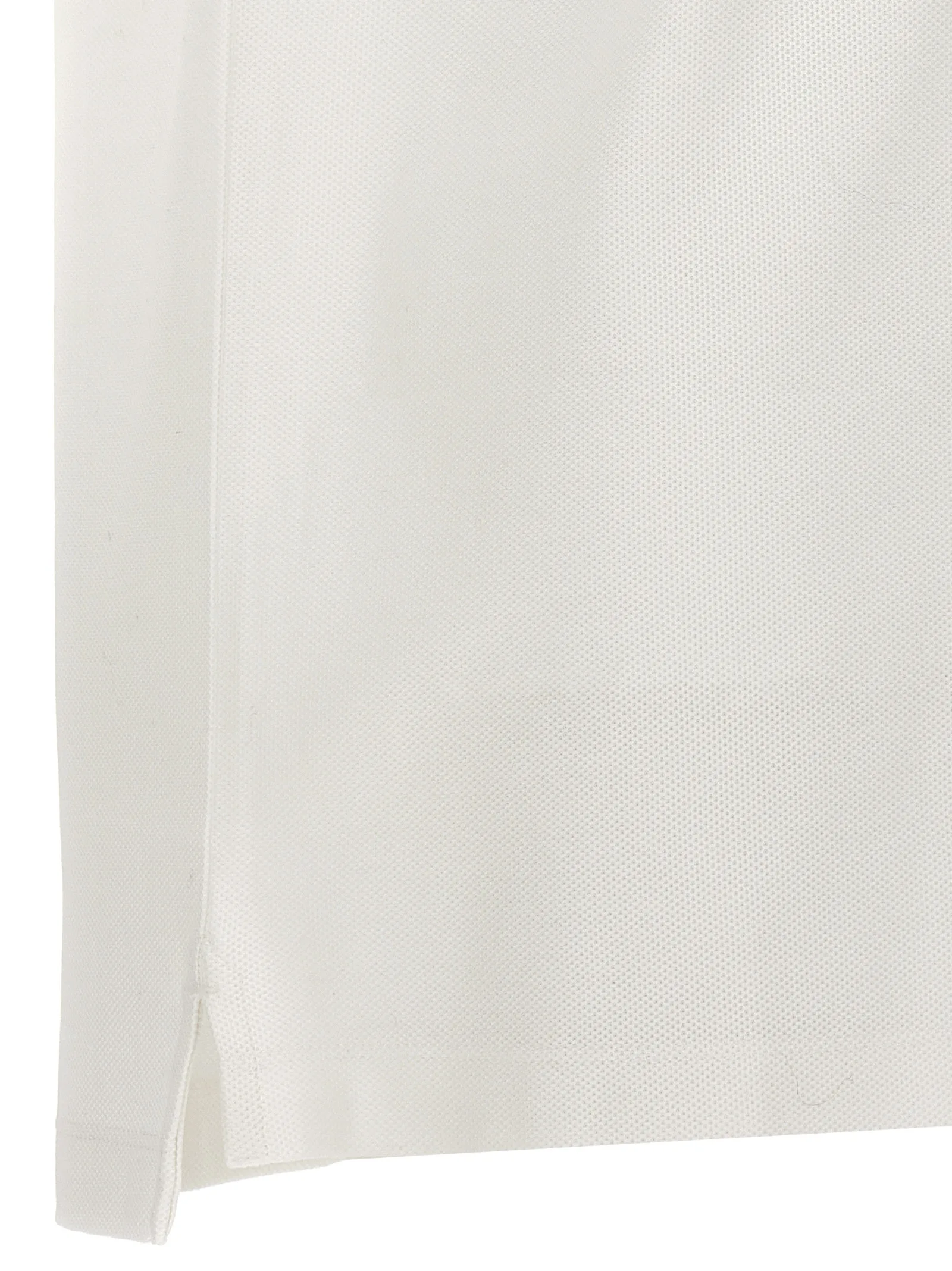 White Cotton Polo Shirt - Image 4