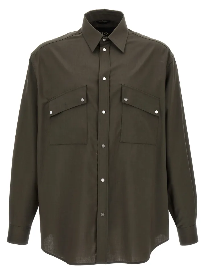Bicolor Wool Blouse
