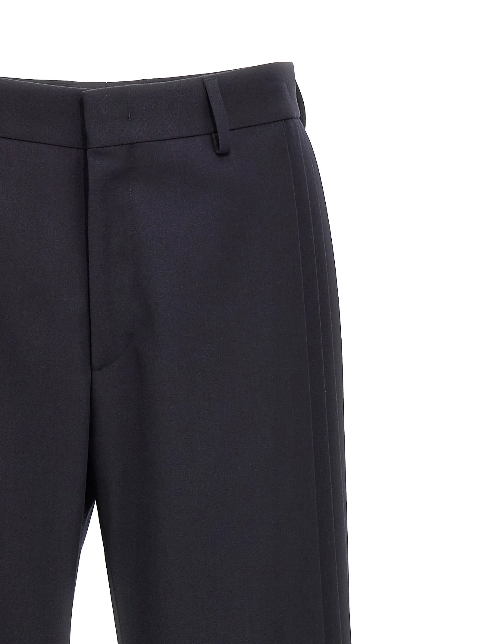 Blue Polyester Casual Pants - Image 4