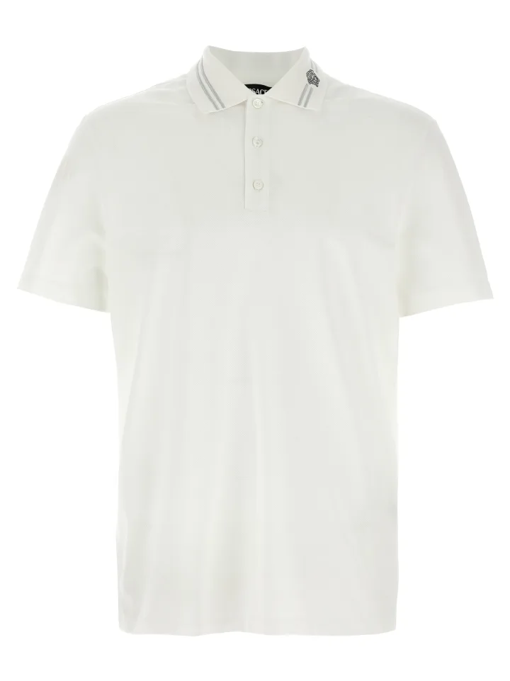 White Cotton Polo Shirt