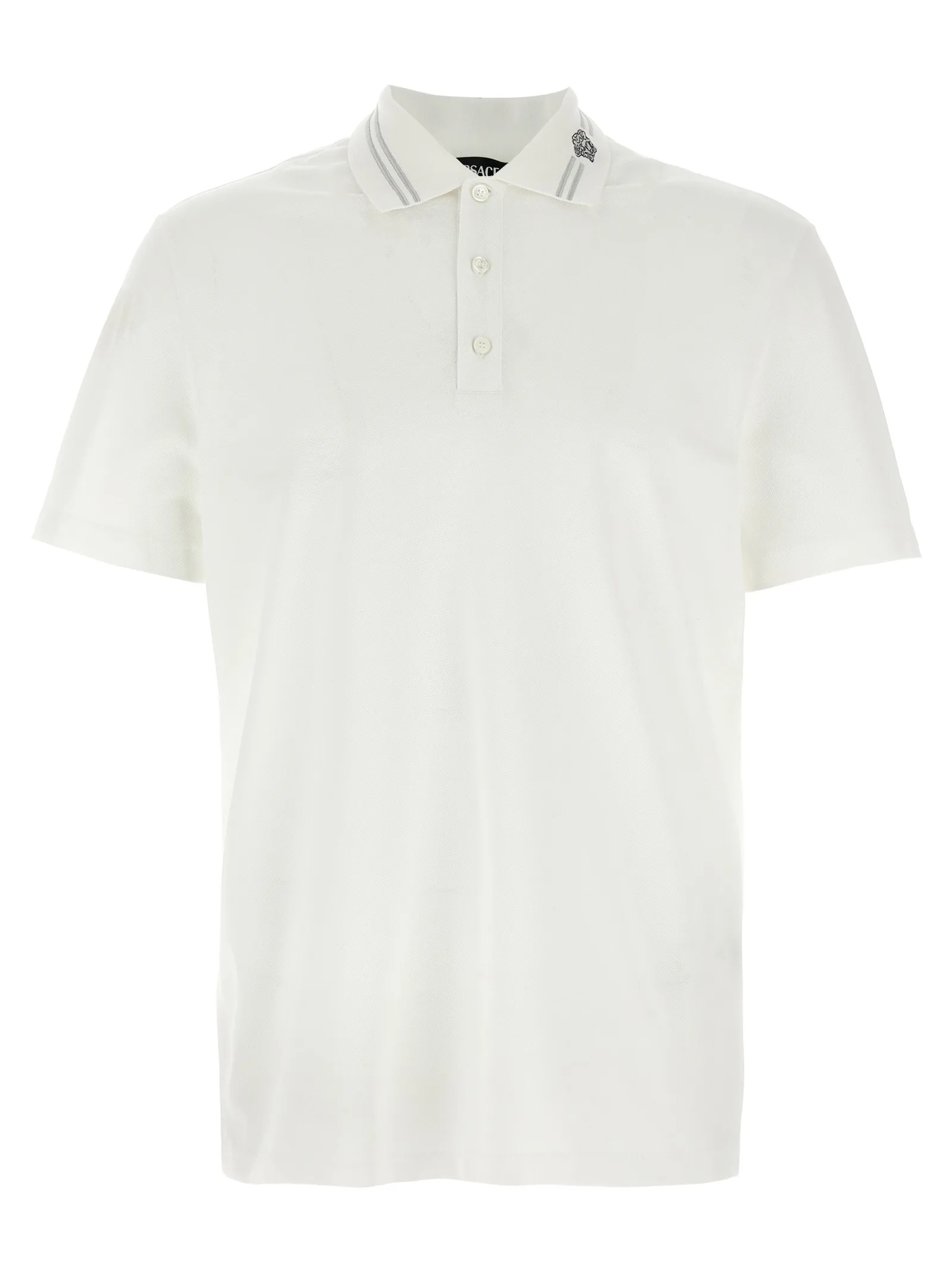 White Cotton Polo Shirt