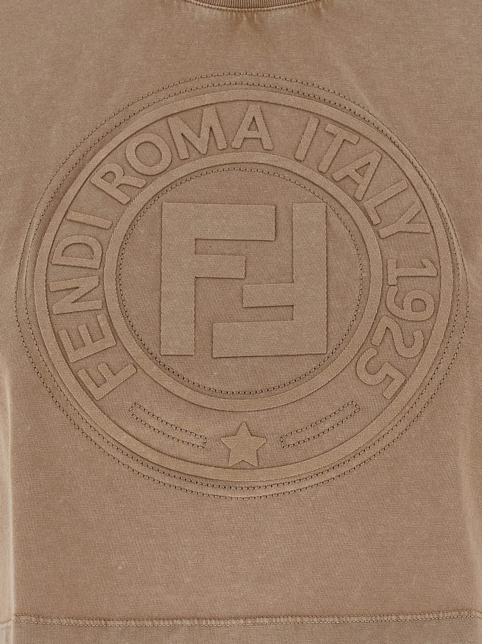 Brown Cotton T - Shirt - Image 4