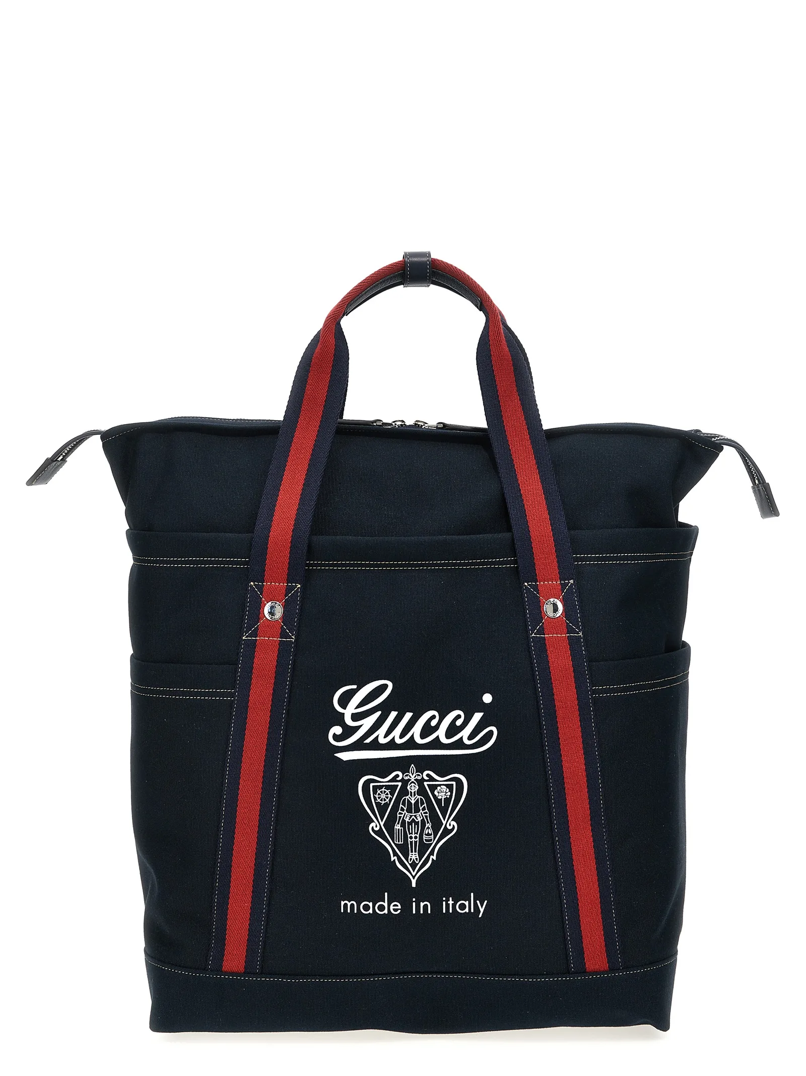 Blue Cotton Tote Bag