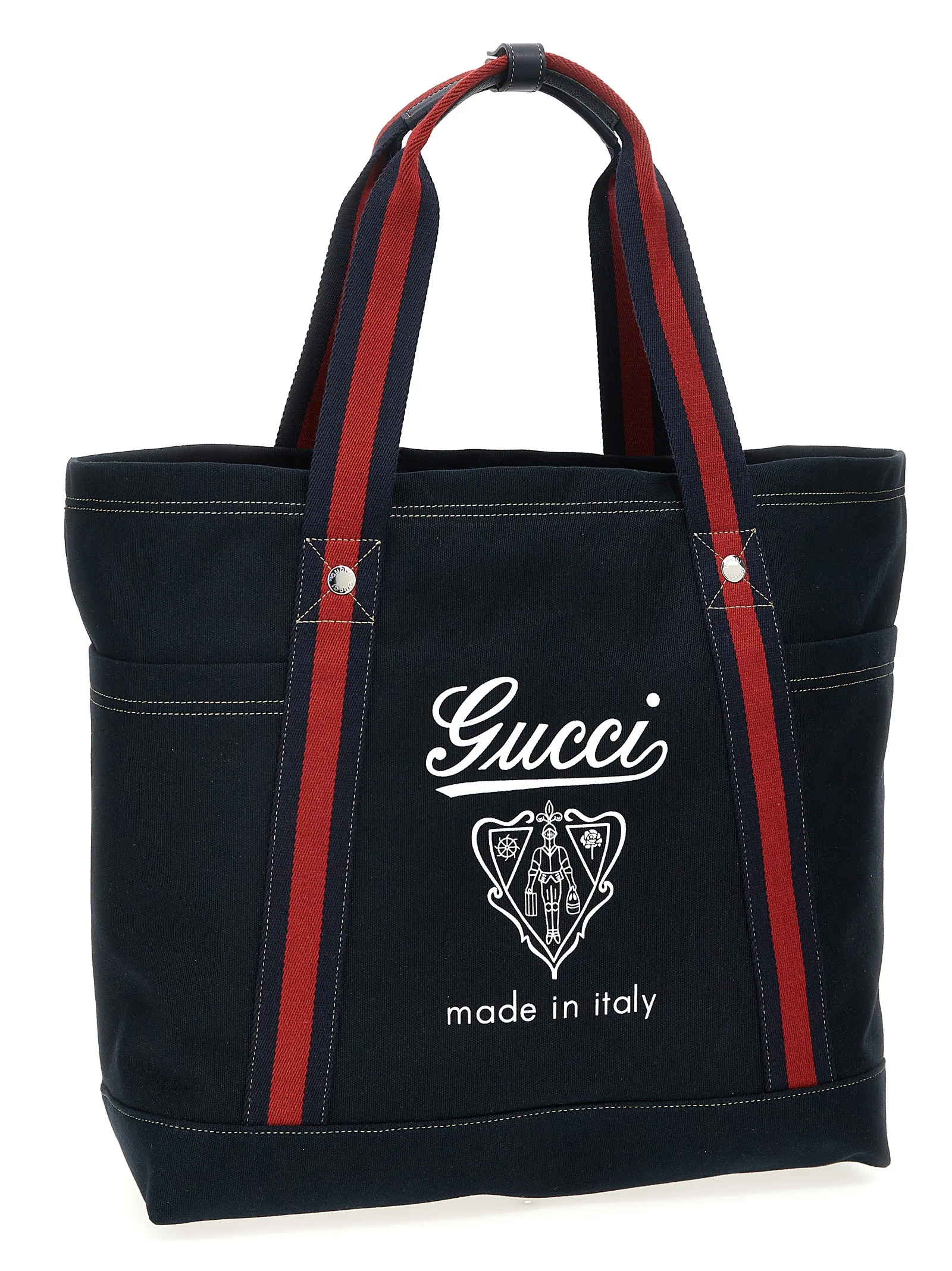 Blue Cotton Tote Bag - Image 3