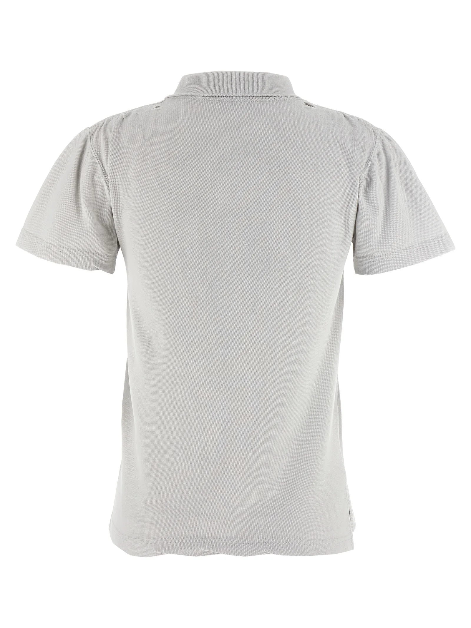 Gray Cotton Polo Shirt - Image 2