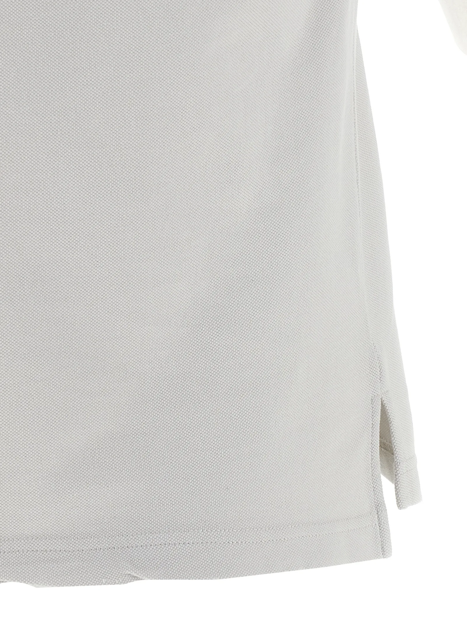 Gray Cotton Polo Shirt - Image 4