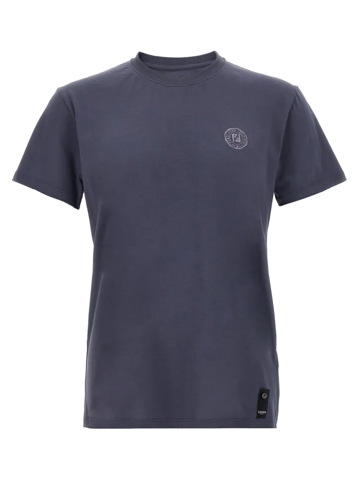 Blue Cotton T - Shirt
