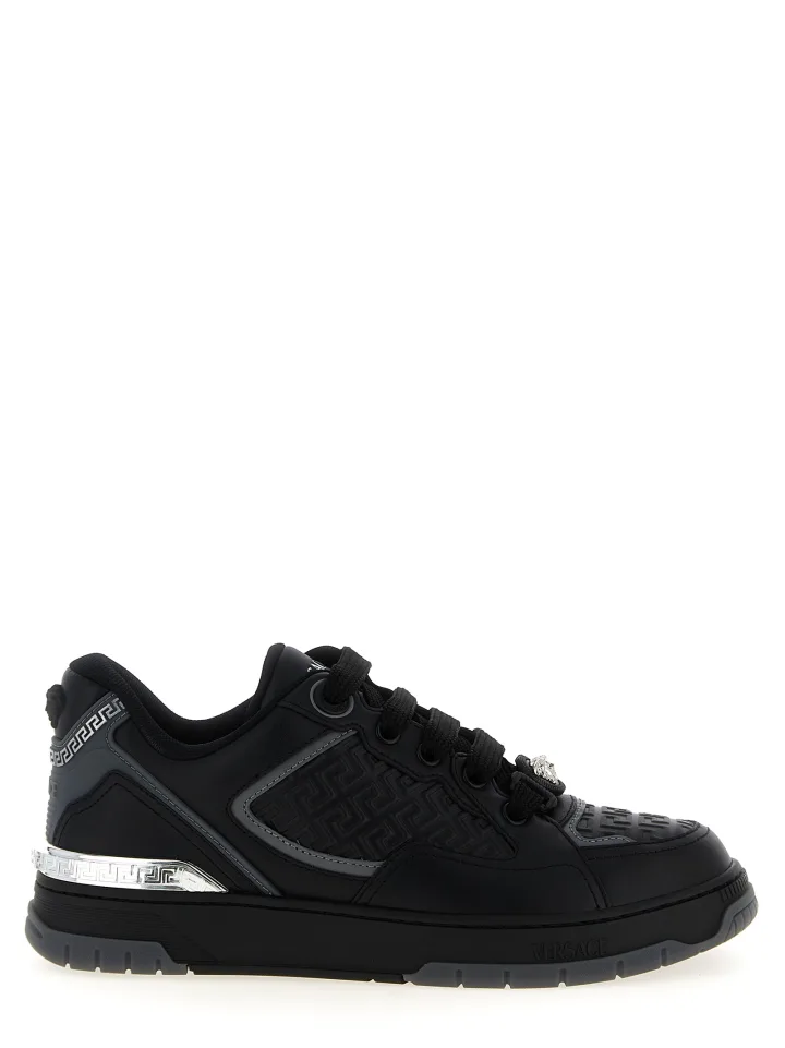 Black Calfskin Athletic Sneakers