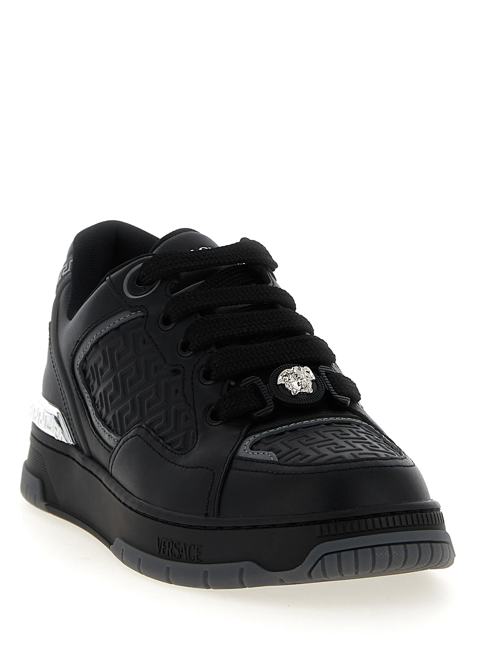 Black Calfskin Athletic Sneakers - Image 2
