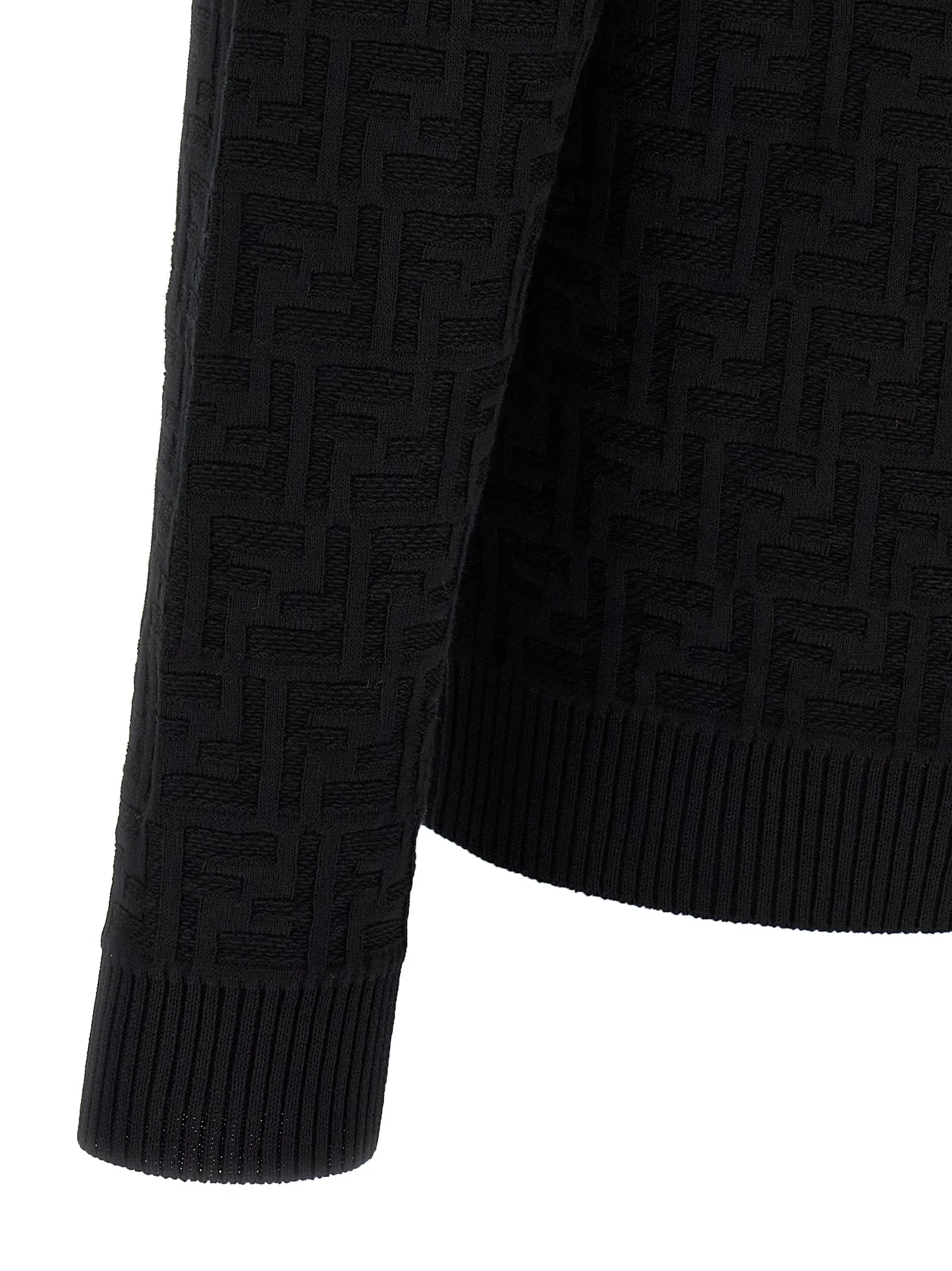 Black Cotton Cardigan - Image 4