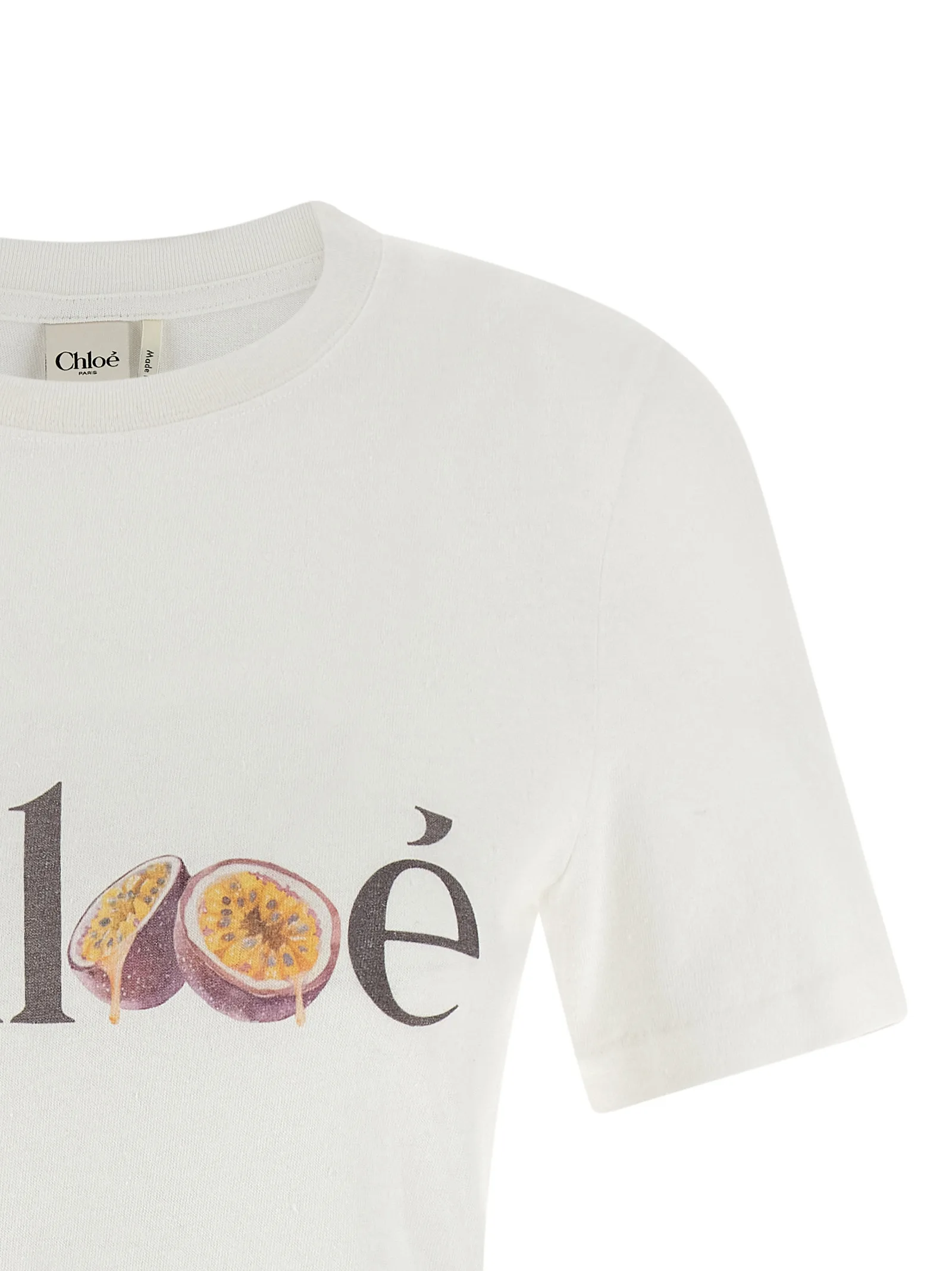 White Cotton T-Shirt - Image 3