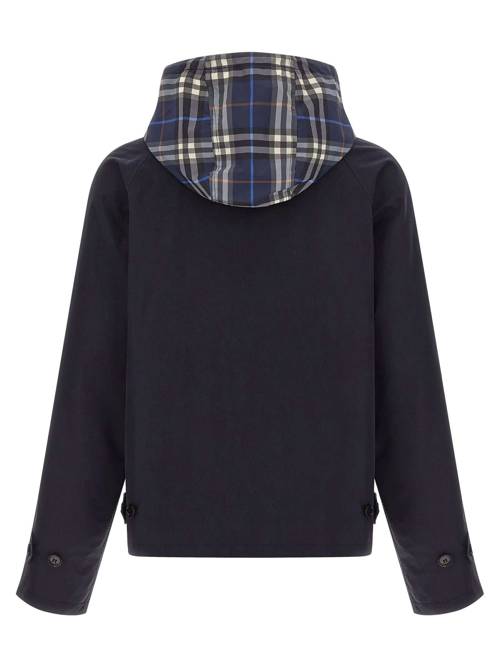 Blue Cotton Full - Length Jacket - Image 4