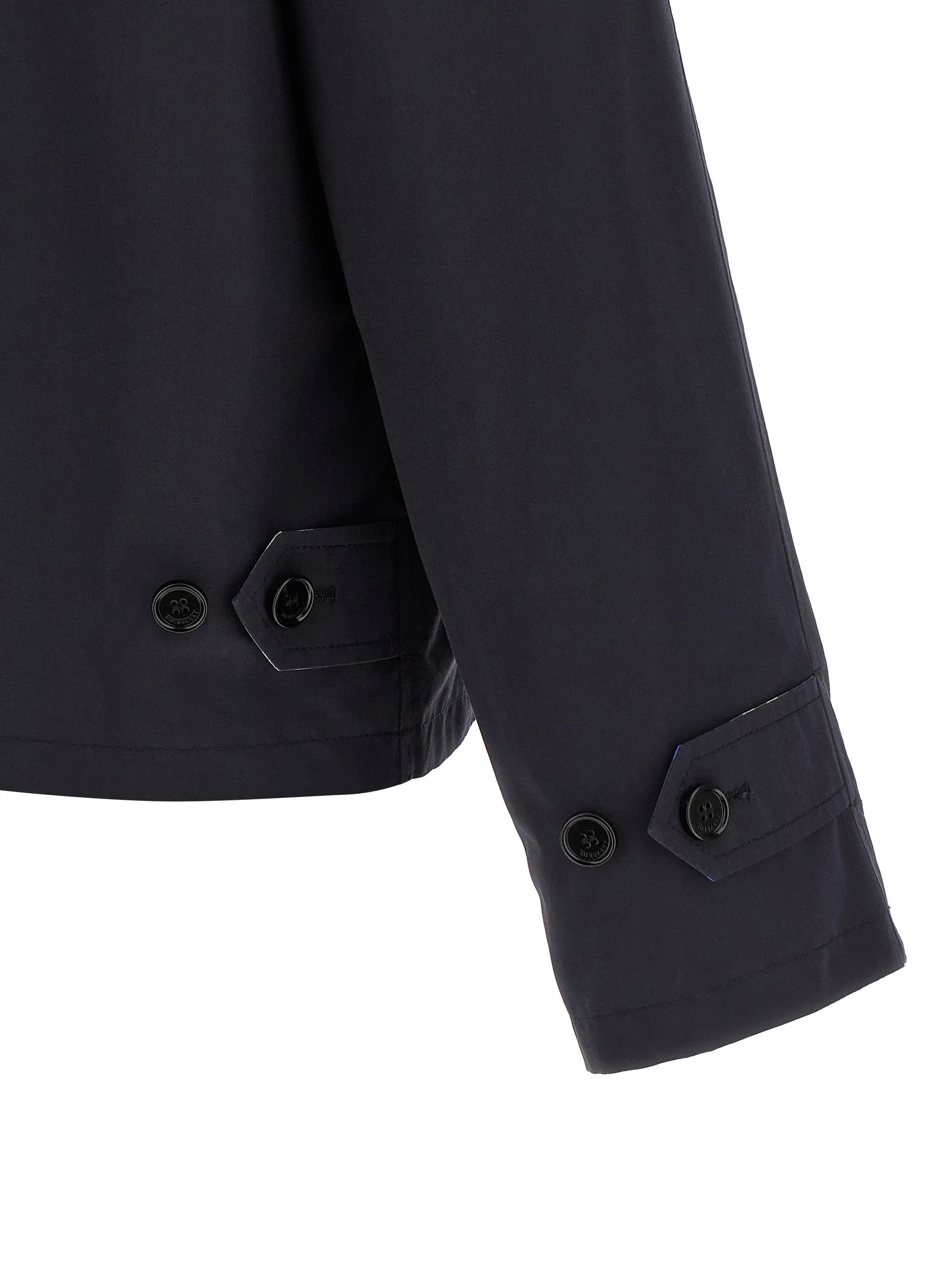 Blue Cotton Full - Length Jacket - Image 6