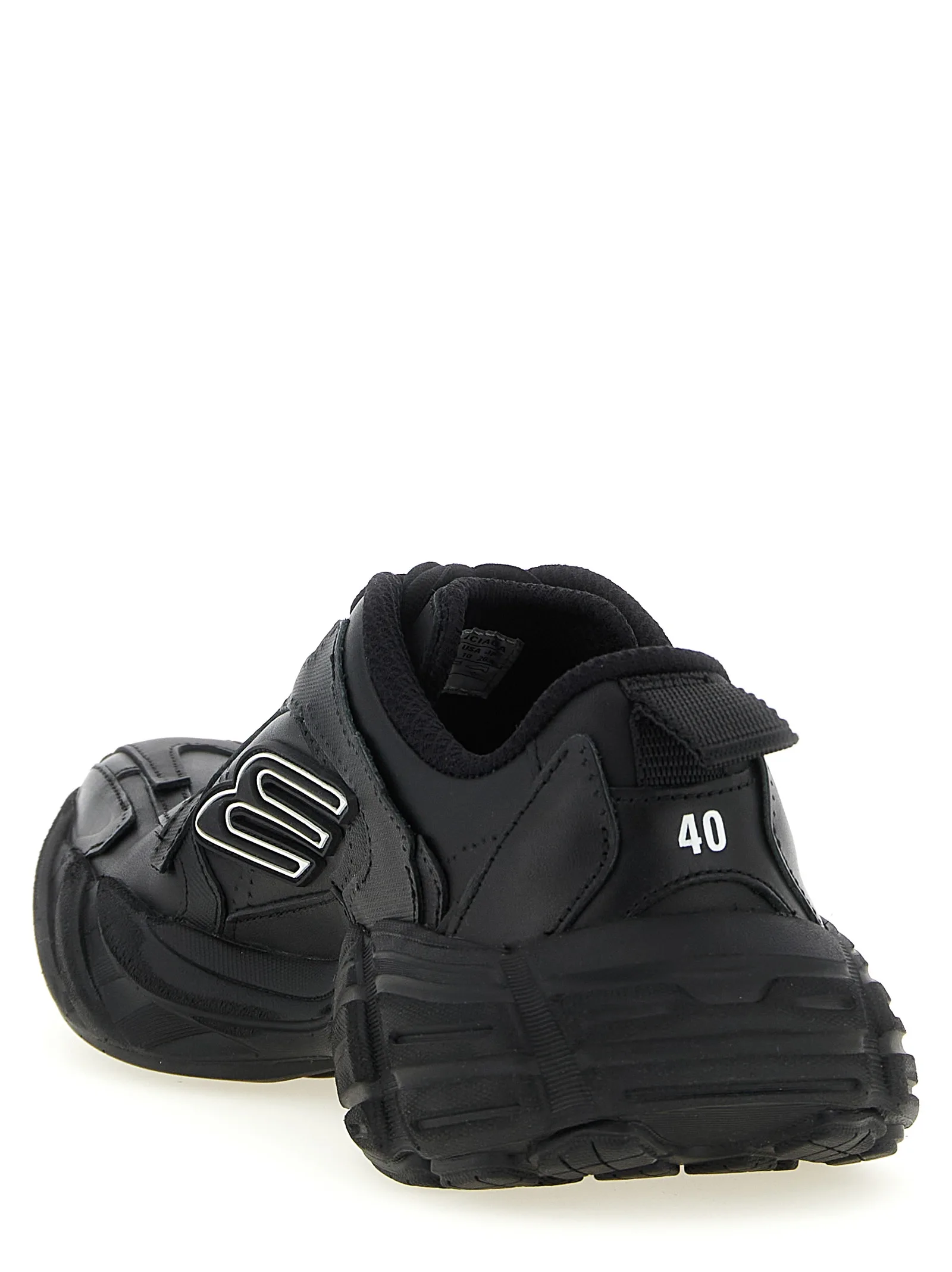 Black Calfskin Athletic Sneakers - Image 3
