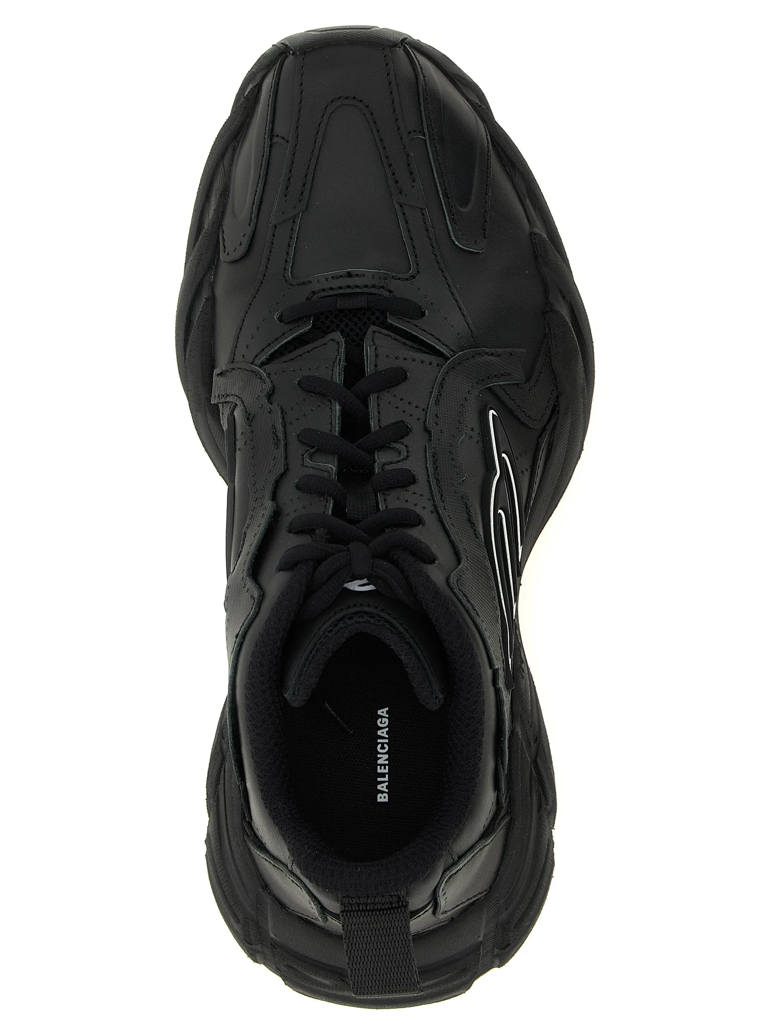 Black Calfskin Athletic Sneakers - Image 4