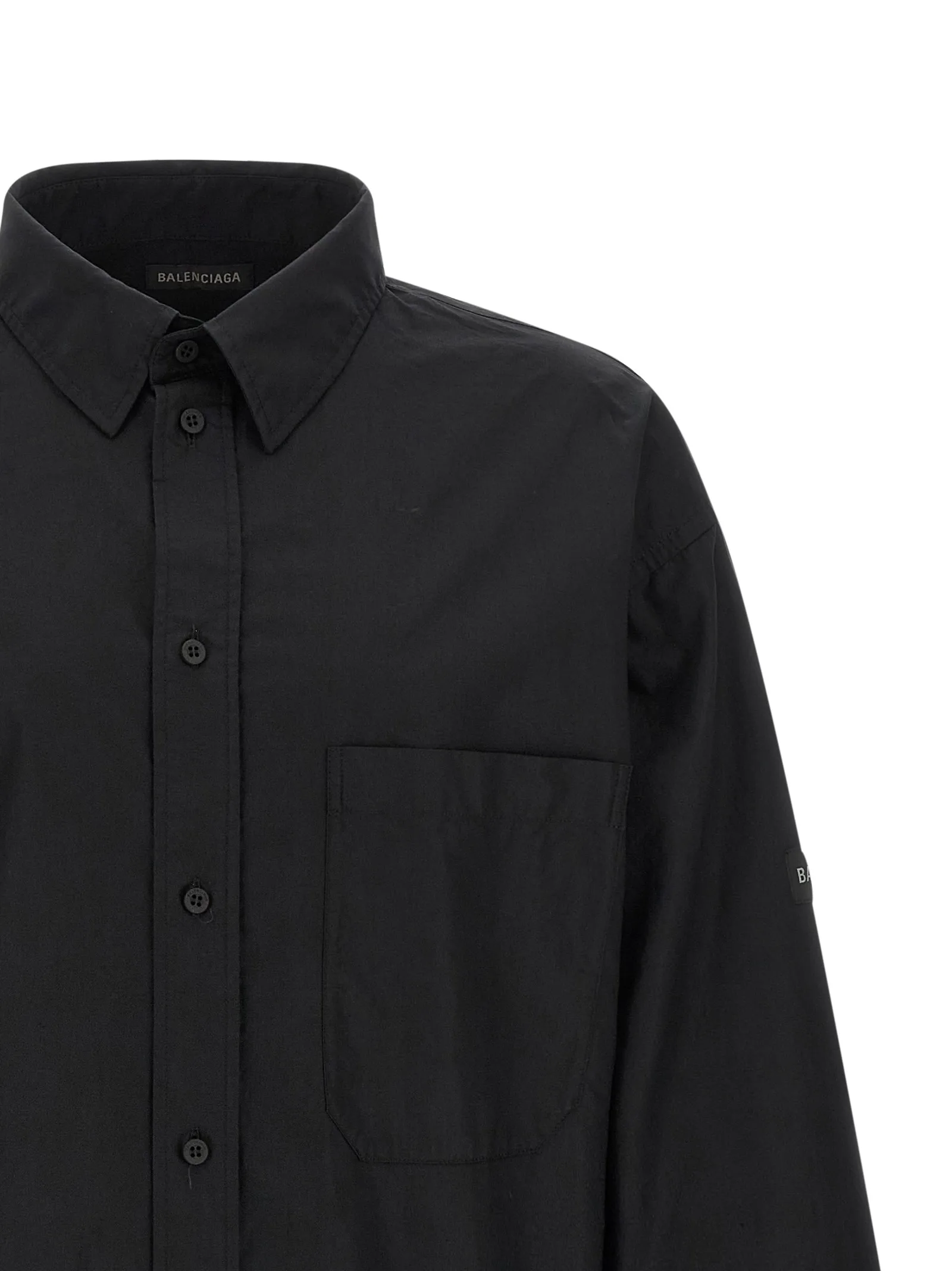 Black Cotton Shirt - Image 3
