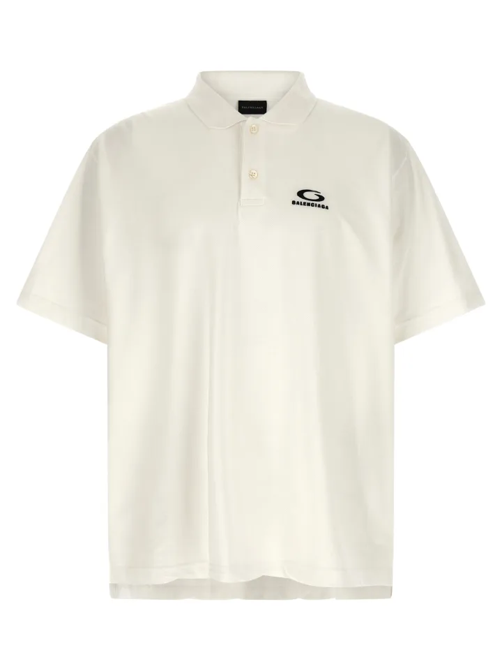 White Cotton Polo Shirt