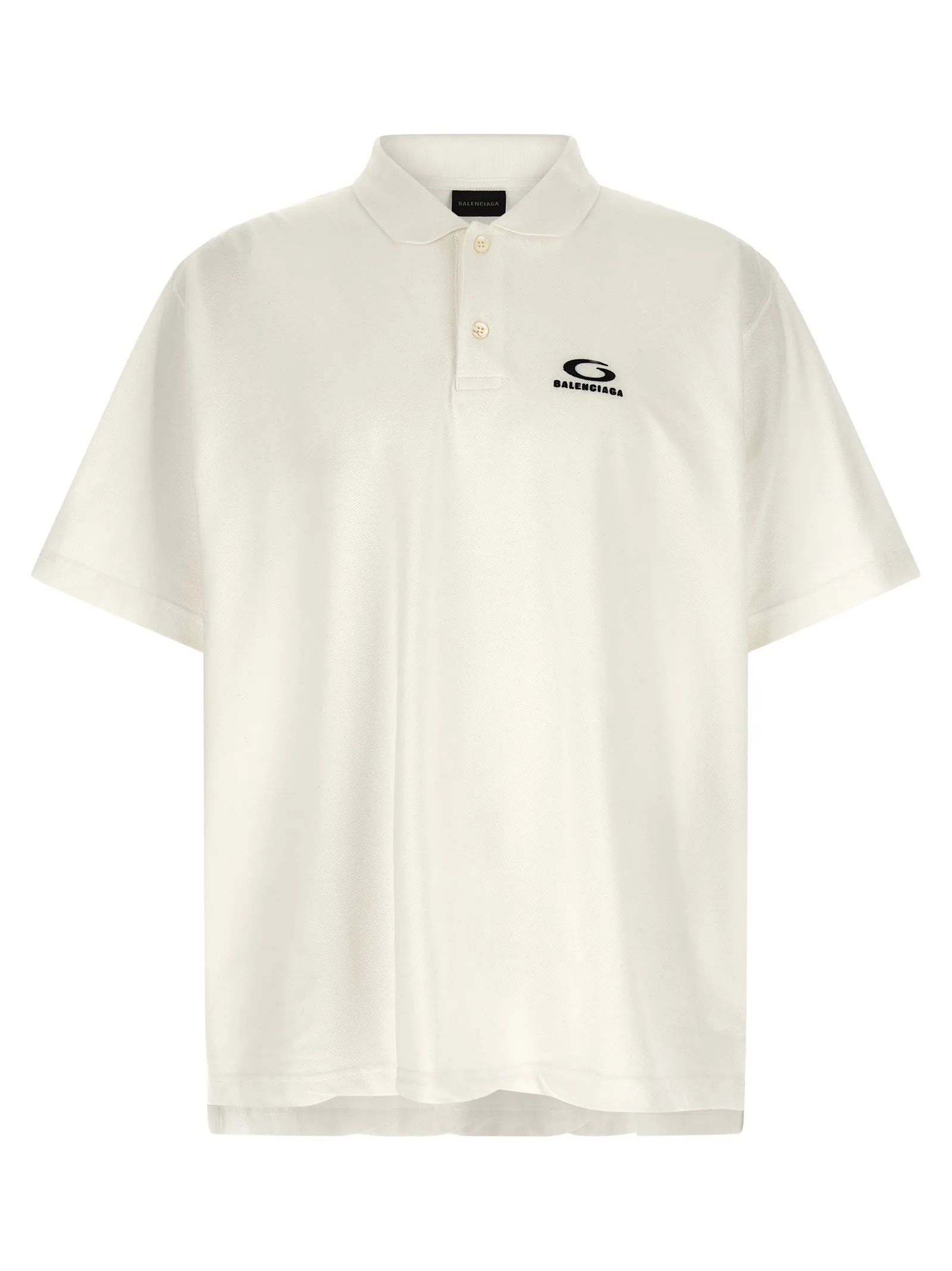 White Cotton Polo Shirt