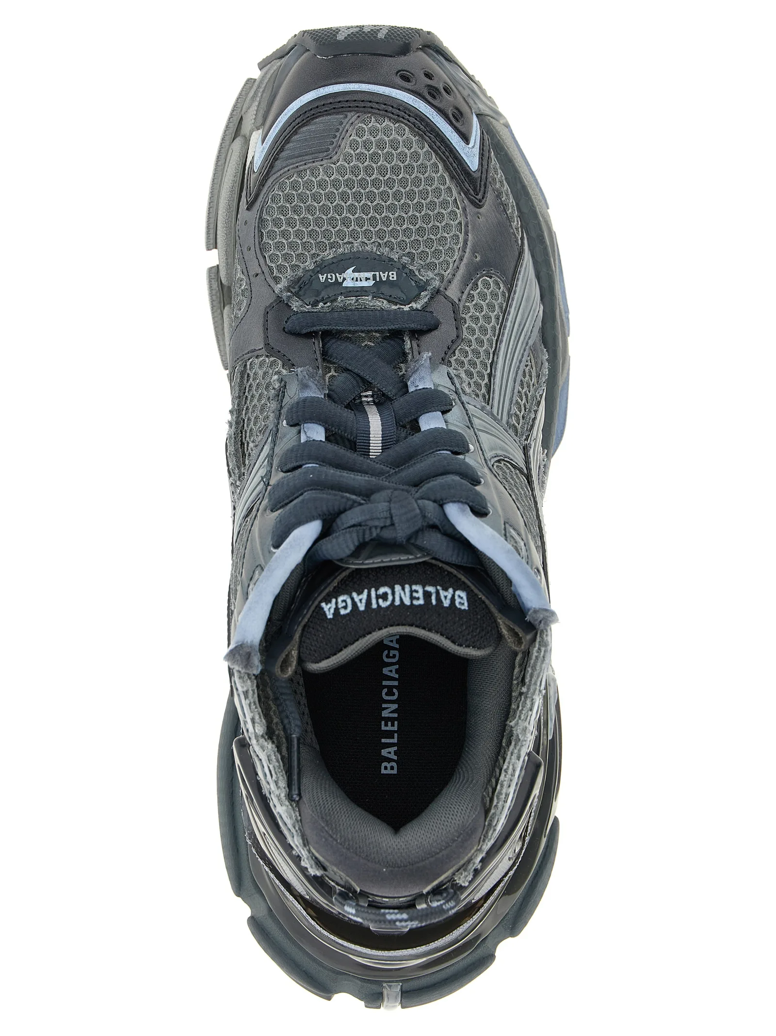 Gray Polyethylene Athletic Sneakers - Image 4
