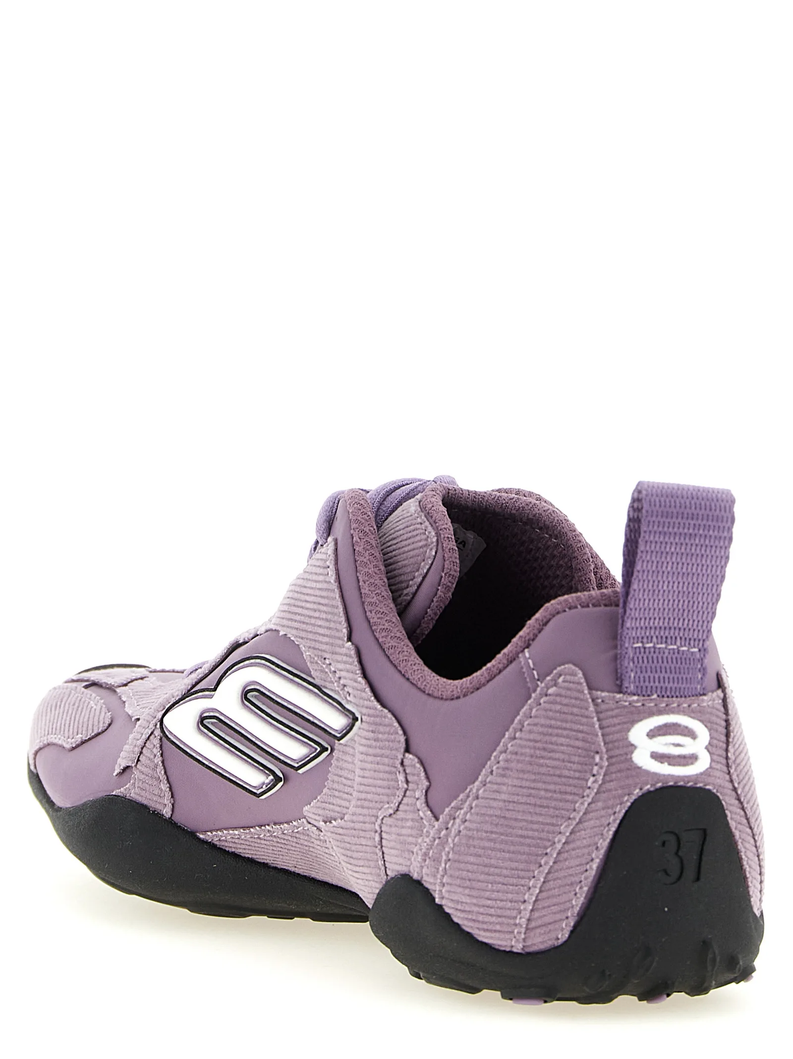 Purple Polyester Athletic Sneakers - Image 3